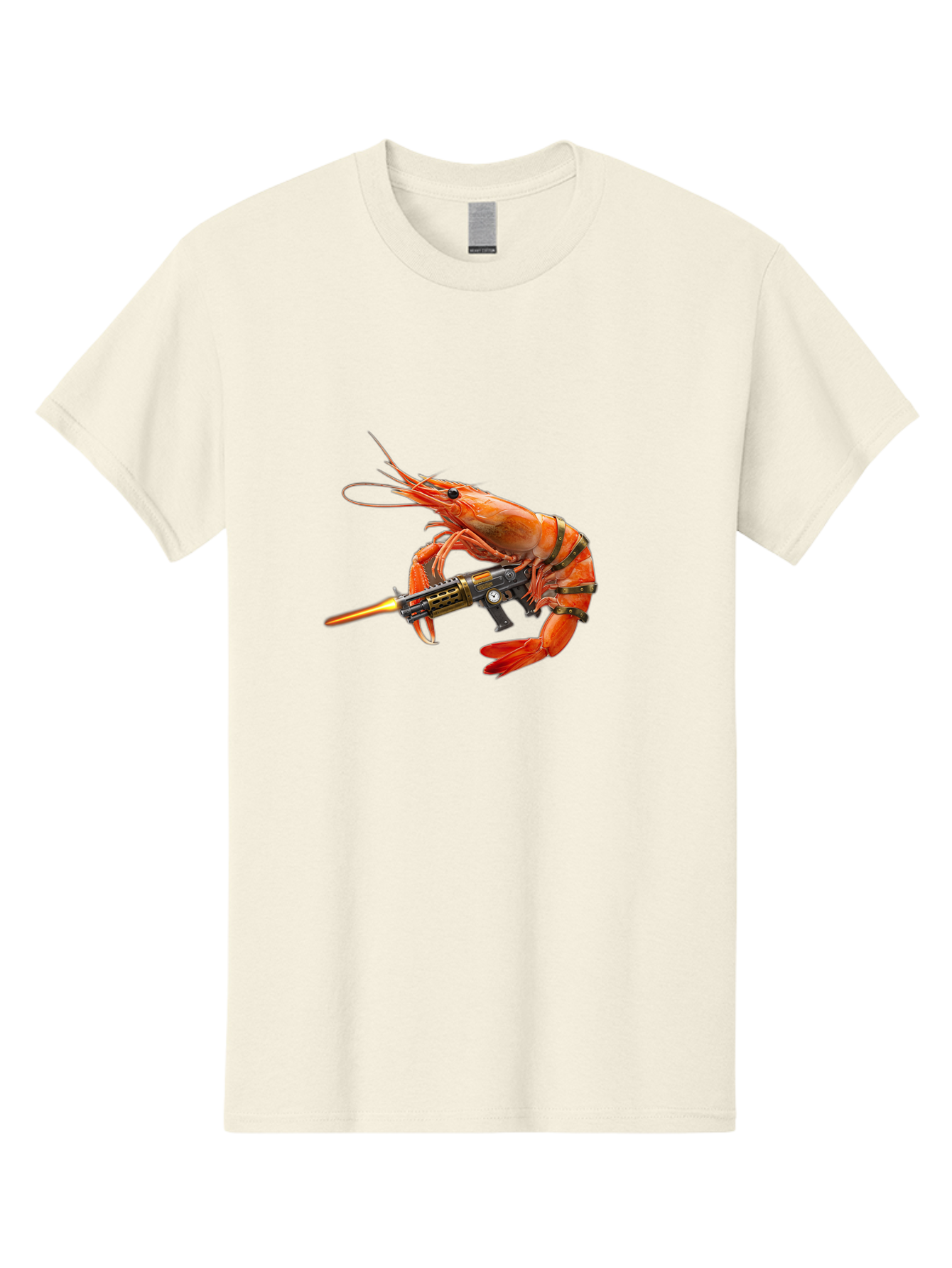Shrimp-With-Gun Men'S Graphic Tee, 100% Cotton, Comfortable Casual Summer Wear, Machine Washable, Vintage Camera, Old Camera, Antique Camera, Black Camera, Classic Photography, Photography Equipment, Nostalgic Device, Film Camera, Camera Art Ban462