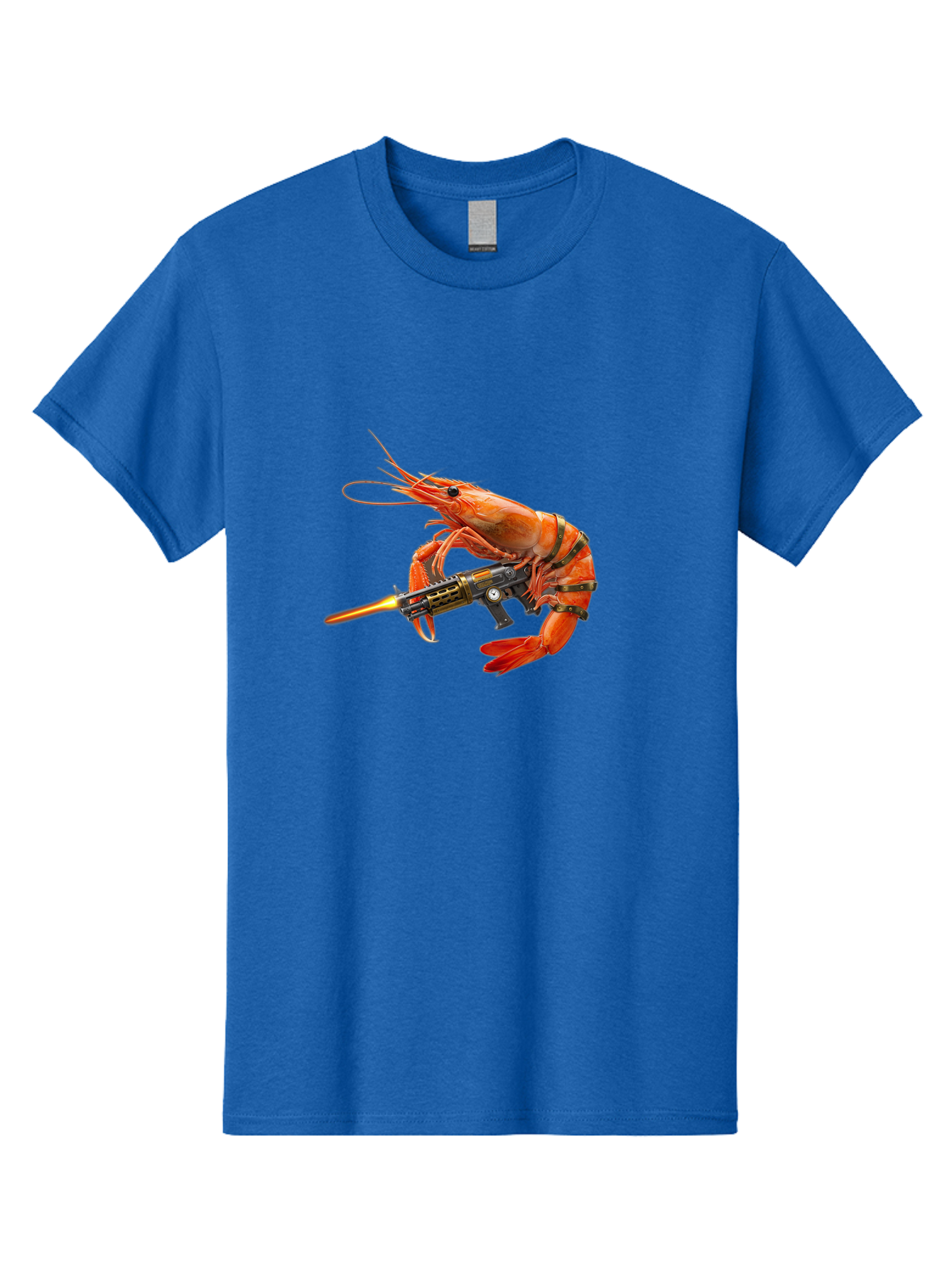 Shrimp-With-Gun Men'S Graphic Tee, 100% Cotton, Comfortable Casual Summer Wear, Machine Washable, Vintage Camera, Old Camera, Antique Camera, Black Camera, Classic Photography, Photography Equipment, Nostalgic Device, Film Camera, Camera Art Ban462