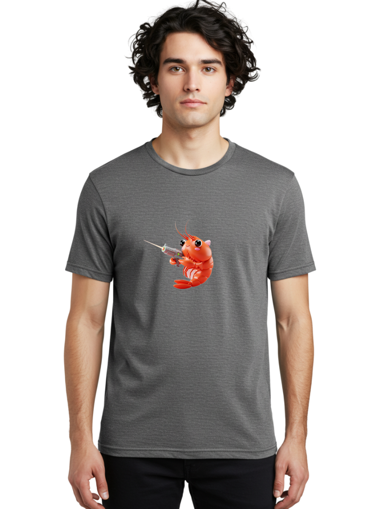 Shrimp-With-Uzi Men'S Graphic Tee, 100% Cotton, Comfortable Casual Summer Wear, Machine Washable, Vintage Camera, Old Camera, Antique Camera, Black Camera, Classic Photography, Photography Equipment, Nostalgic Device, Film Camera, Camera Art Ban465