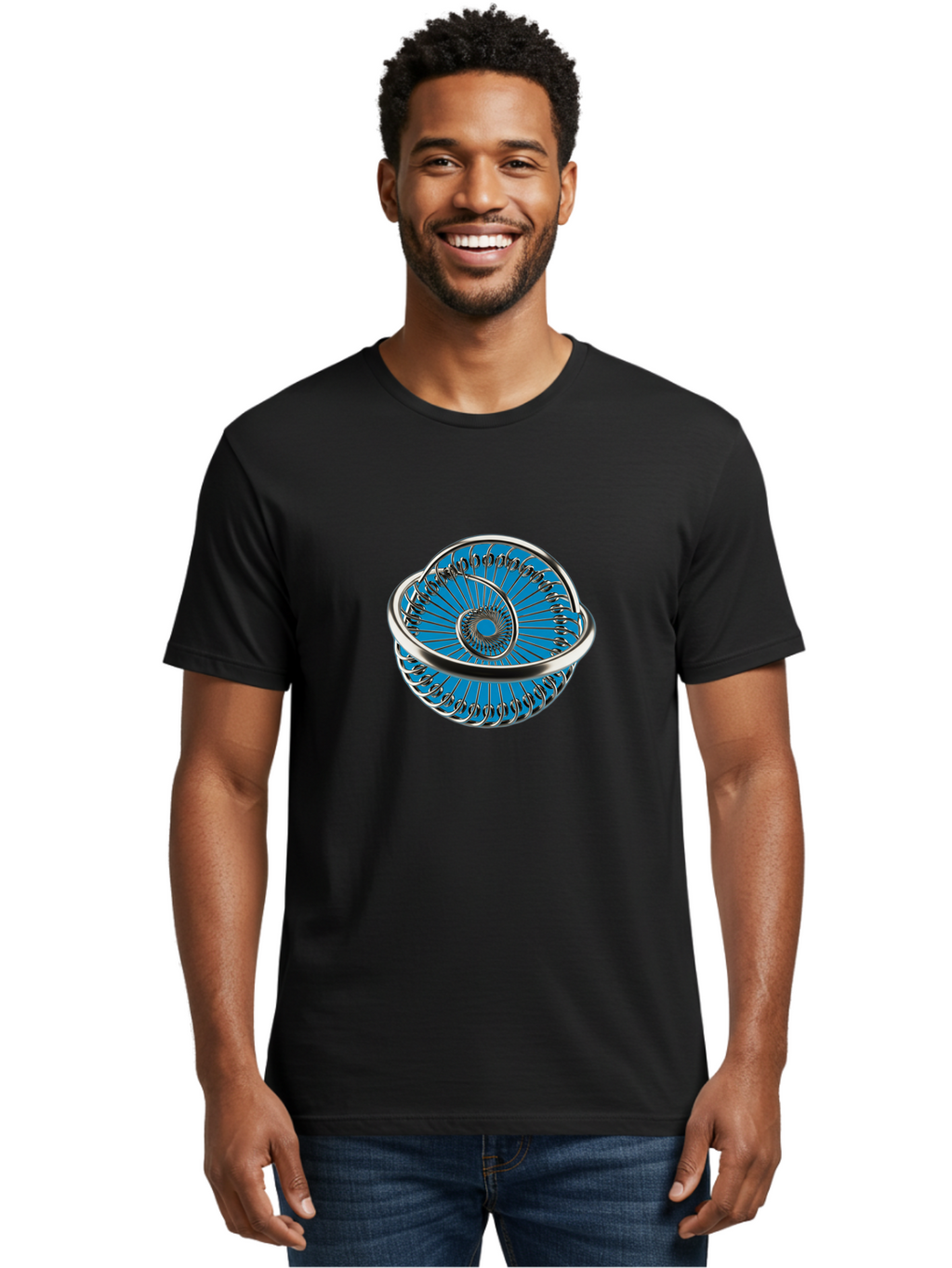 Silver-Spiral Men'S Graphic Tee, 100% Cotton, Comfortable Casual Summer Wear, Machine Washable, Vintage Camera, Old Camera, Antique Camera, Black Camera, Classic Photography, Photography Equipment, Nostalgic Device, Film Camera, Camera Art Ban470