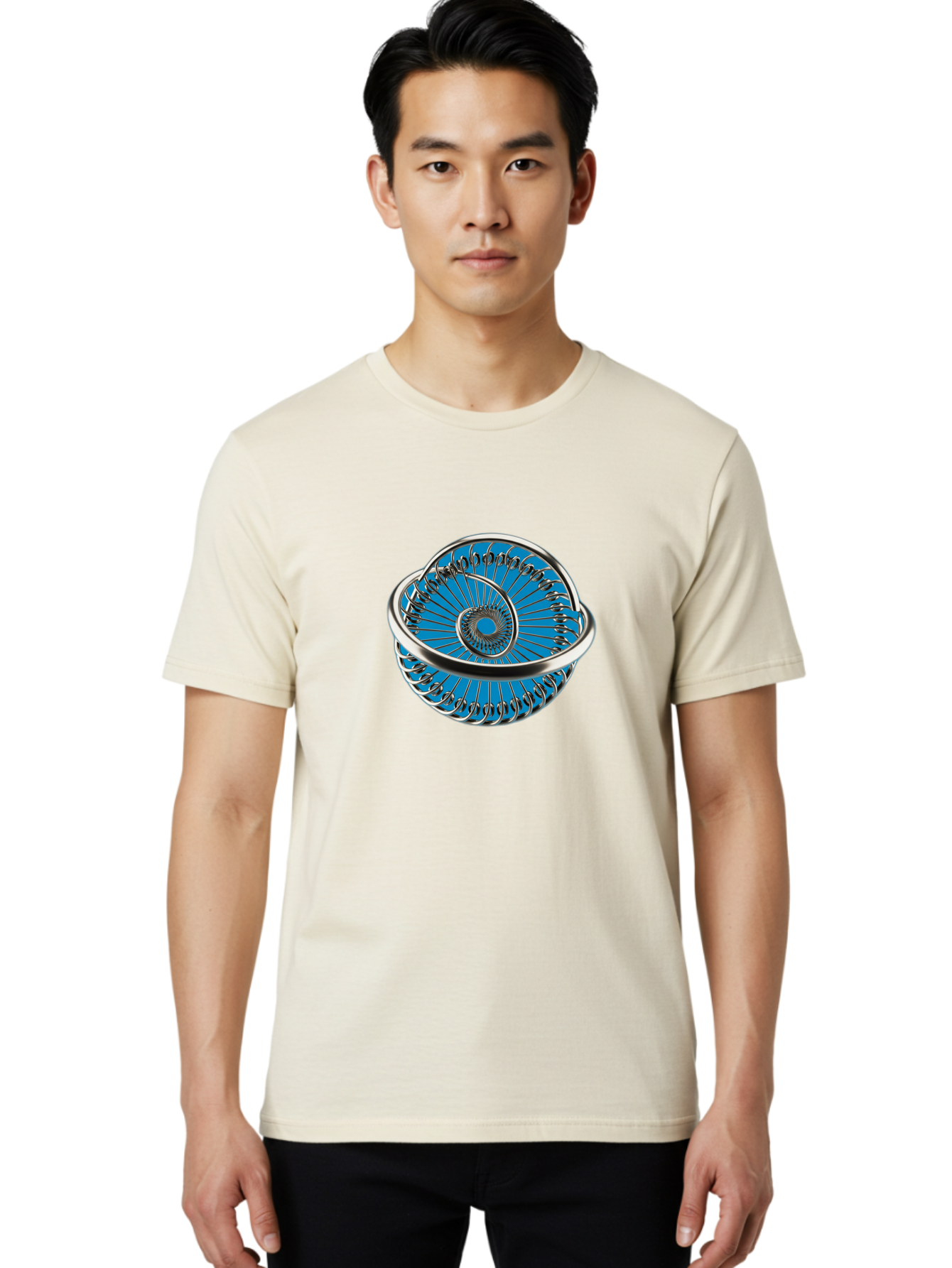 Silver-Spiral Men'S Graphic Tee, 100% Cotton, Comfortable Casual Summer Wear, Machine Washable, Vintage Camera, Old Camera, Antique Camera, Black Camera, Classic Photography, Photography Equipment, Nostalgic Device, Film Camera, Camera Art Ban470