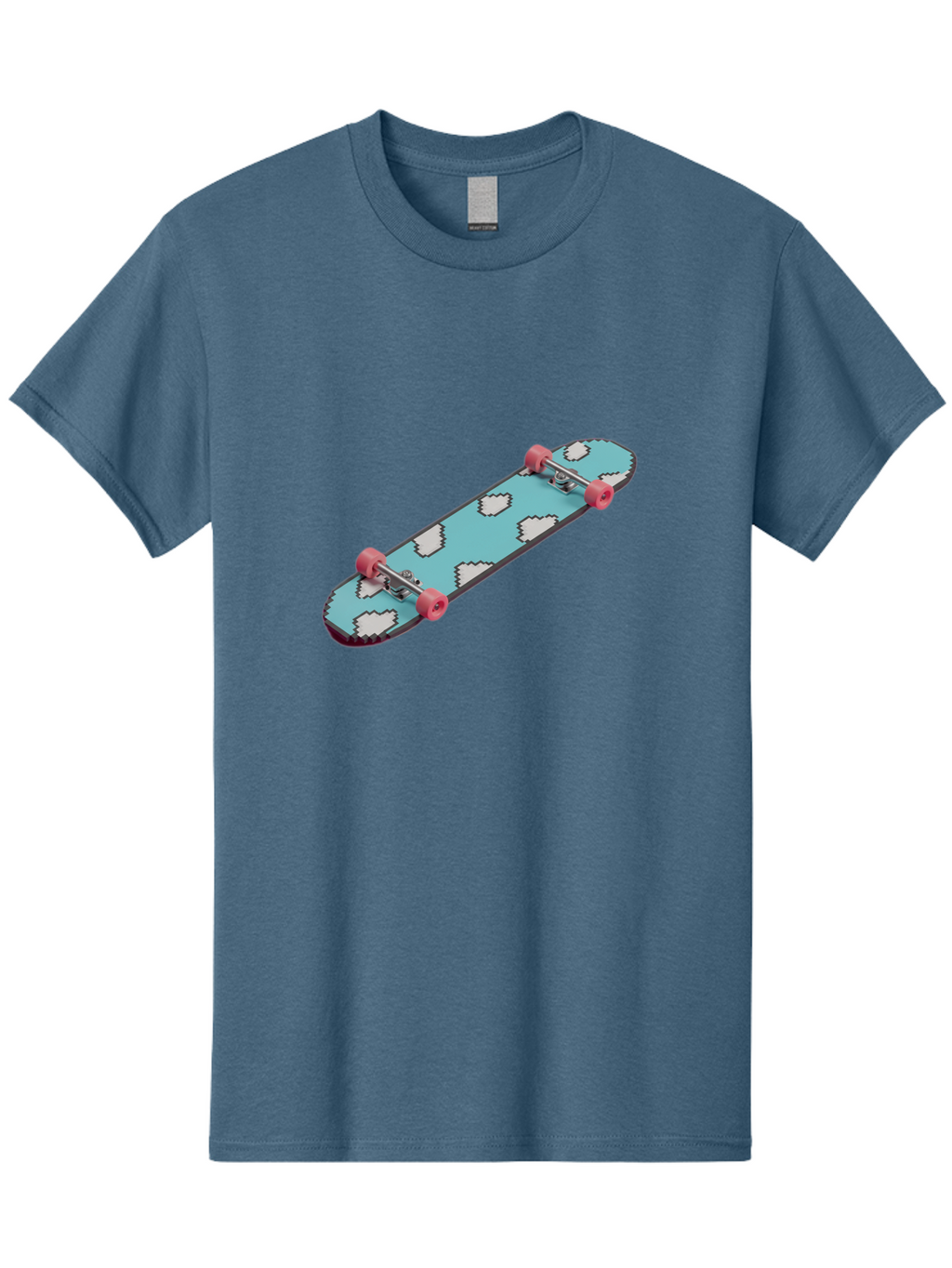 Skateboard-With-Clouds Men'S Graphic Tee, 100% Cotton, Comfortable Casual Summer Wear, Machine Washable, Vintage Camera, Old Camera, Antique Camera, Black Camera, Classic Photography, Photography Equipment, Nostalgic Device, Film Camera, Ban474