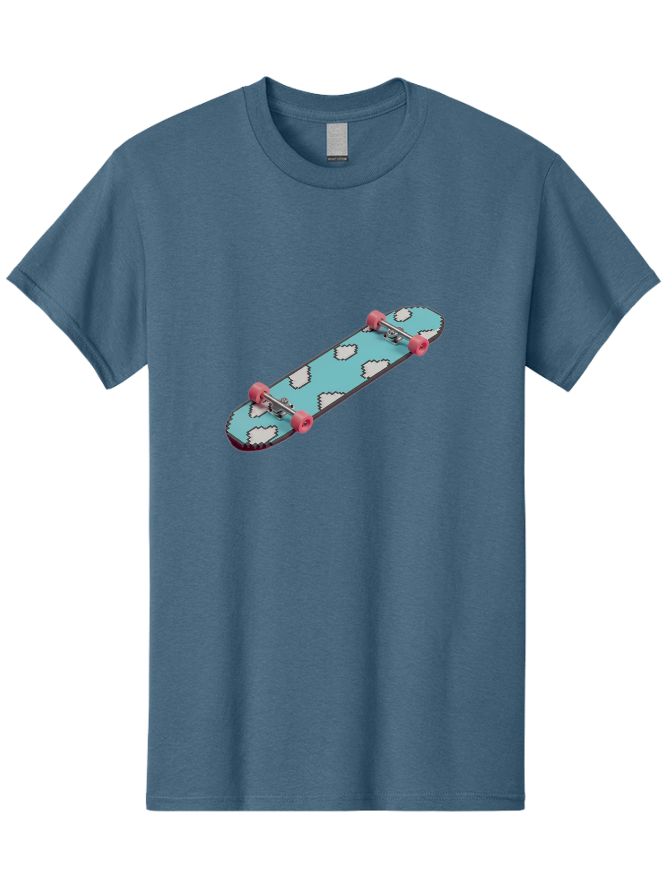 Skateboard-With-Clouds Men'S Graphic Tee, 100% Cotton, Comfortable Casual Summer Wear, Machine Washable, Vintage Camera, Old Camera, Antique Camera, Black Camera, Classic Photography, Photography Equipment, Nostalgic Device, Film Camera, Ban474