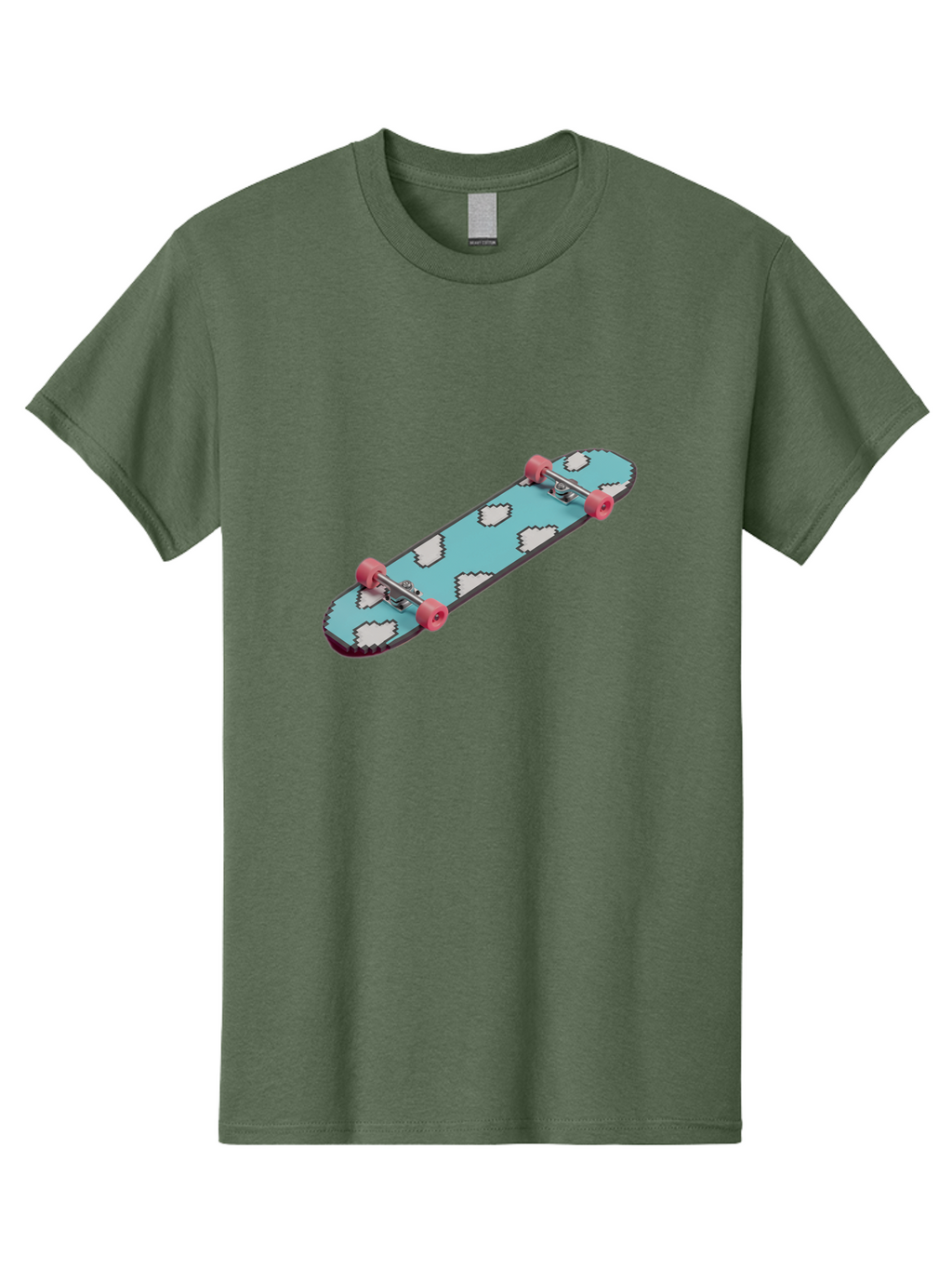 Skateboard-With-Clouds Men'S Graphic Tee, 100% Cotton, Comfortable Casual Summer Wear, Machine Washable, Vintage Camera, Old Camera, Antique Camera, Black Camera, Classic Photography, Photography Equipment, Nostalgic Device, Film Camera, Ban474