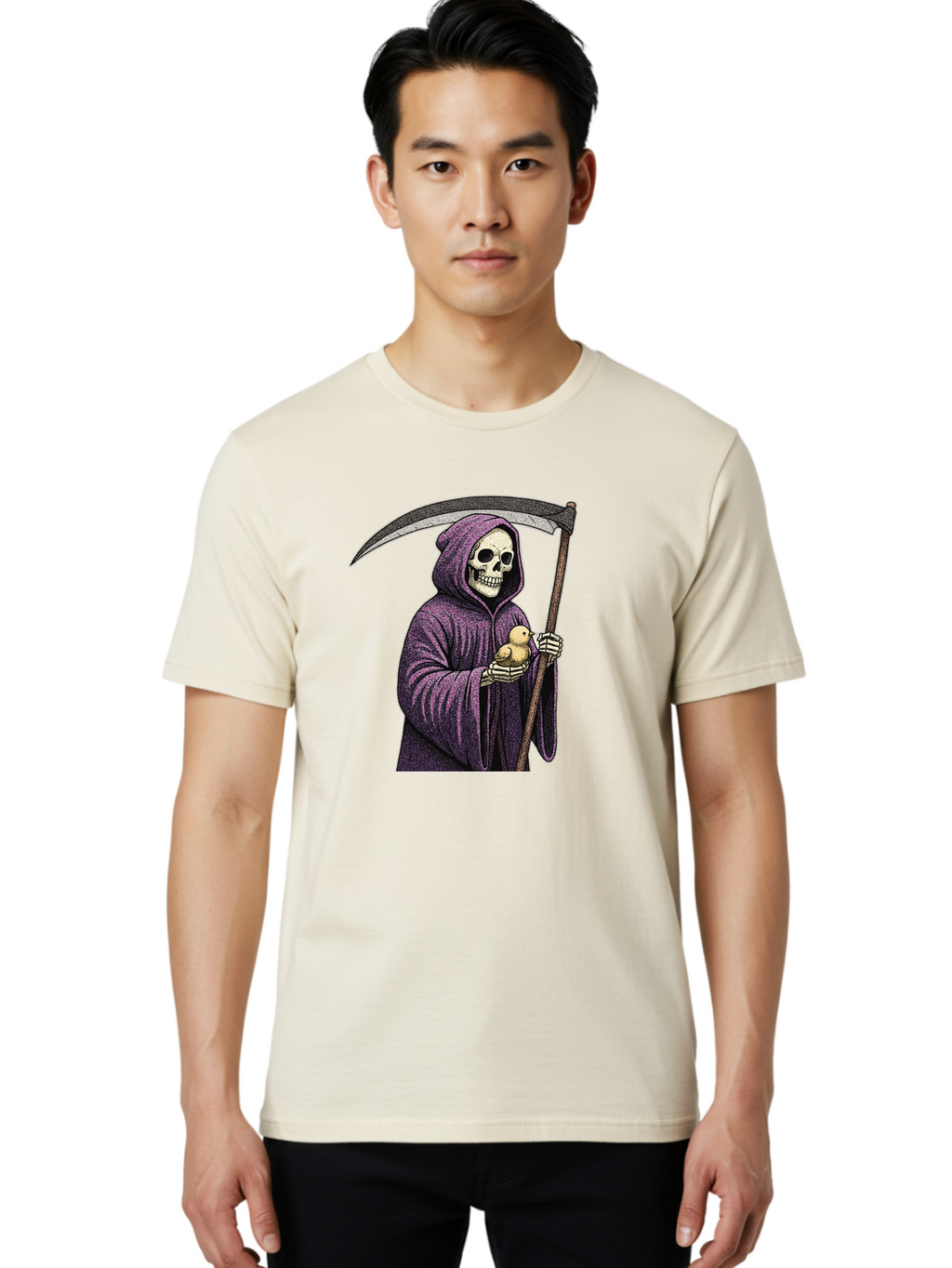 Skeletal-Reaper Men'S Graphic Tee, 100% Cotton, Comfortable Casual Summer Wear, Machine Washable, Vintage Camera, Old Camera, Antique Camera, Black Camera, Classic Photography, Photography Equipment, Nostalgic Device, Film Camera, Camera Art Ban475