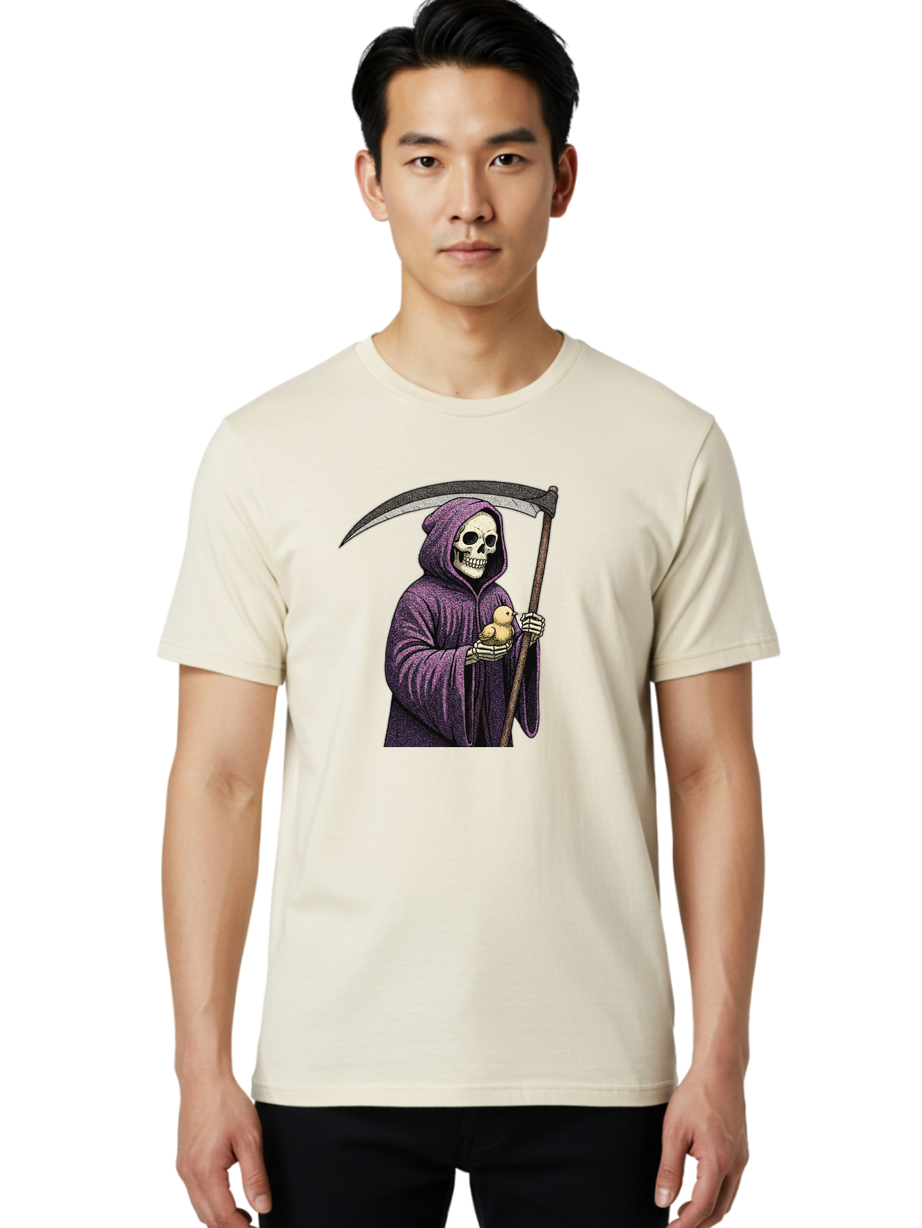 Skeletal-Reaper Men'S Graphic Tee, 100% Cotton, Comfortable Casual Summer Wear, Machine Washable, Vintage Camera, Old Camera, Antique Camera, Black Camera, Classic Photography, Photography Equipment, Nostalgic Device, Film Camera, Camera Art Ban475