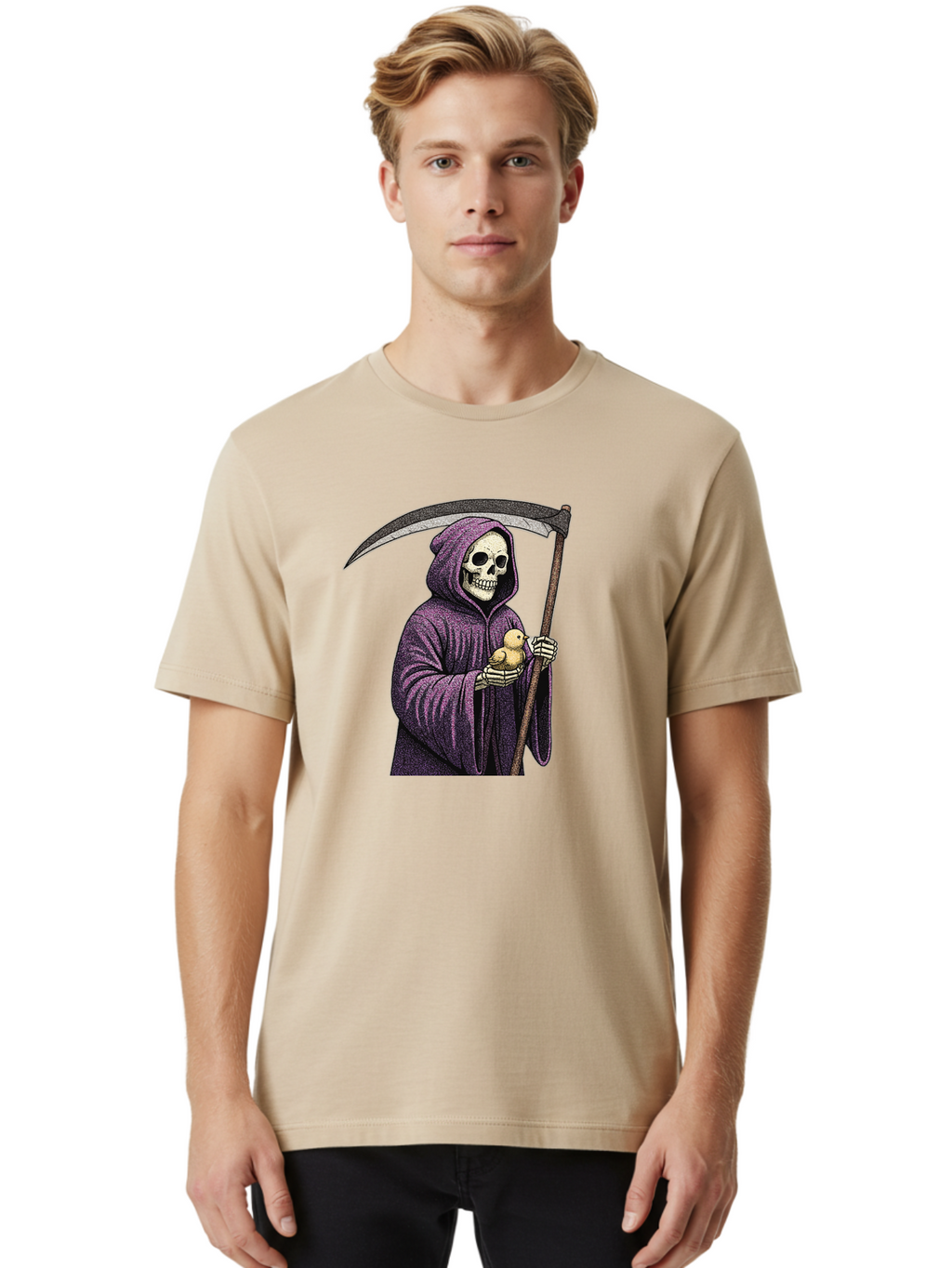 Skeletal-Reaper Men'S Graphic Tee, 100% Cotton, Comfortable Casual Summer Wear, Machine Washable, Vintage Camera, Old Camera, Antique Camera, Black Camera, Classic Photography, Photography Equipment, Nostalgic Device, Film Camera, Camera Art Ban475