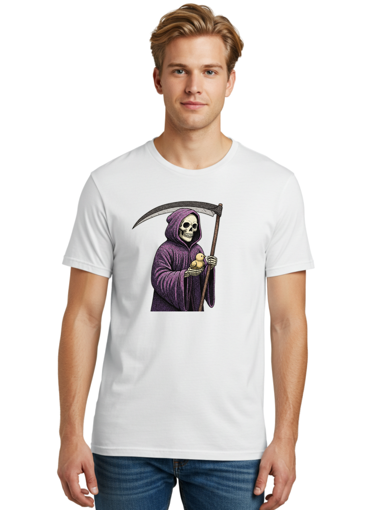 Skeletal-Reaper Men'S Graphic Tee, 100% Cotton, Comfortable Casual Summer Wear, Machine Washable, Vintage Camera, Old Camera, Antique Camera, Black Camera, Classic Photography, Photography Equipment, Nostalgic Device, Film Camera, Camera Art Ban475