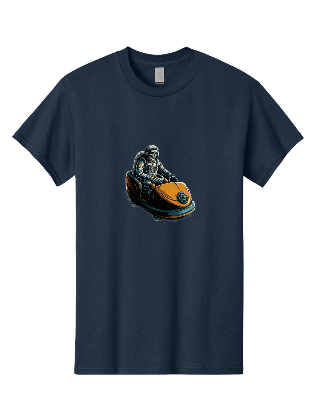 Skeleton-Astronaut-On-Go-Kart Men'S Graphic Tee, 100% Cotton, Comfortable Casual Summer Wear, Machine Washable, Vintage Camera, Old Camera, Antique Camera, Black Camera, Classic Photography, Photography Equipment, Nostalgic Device, Ban477