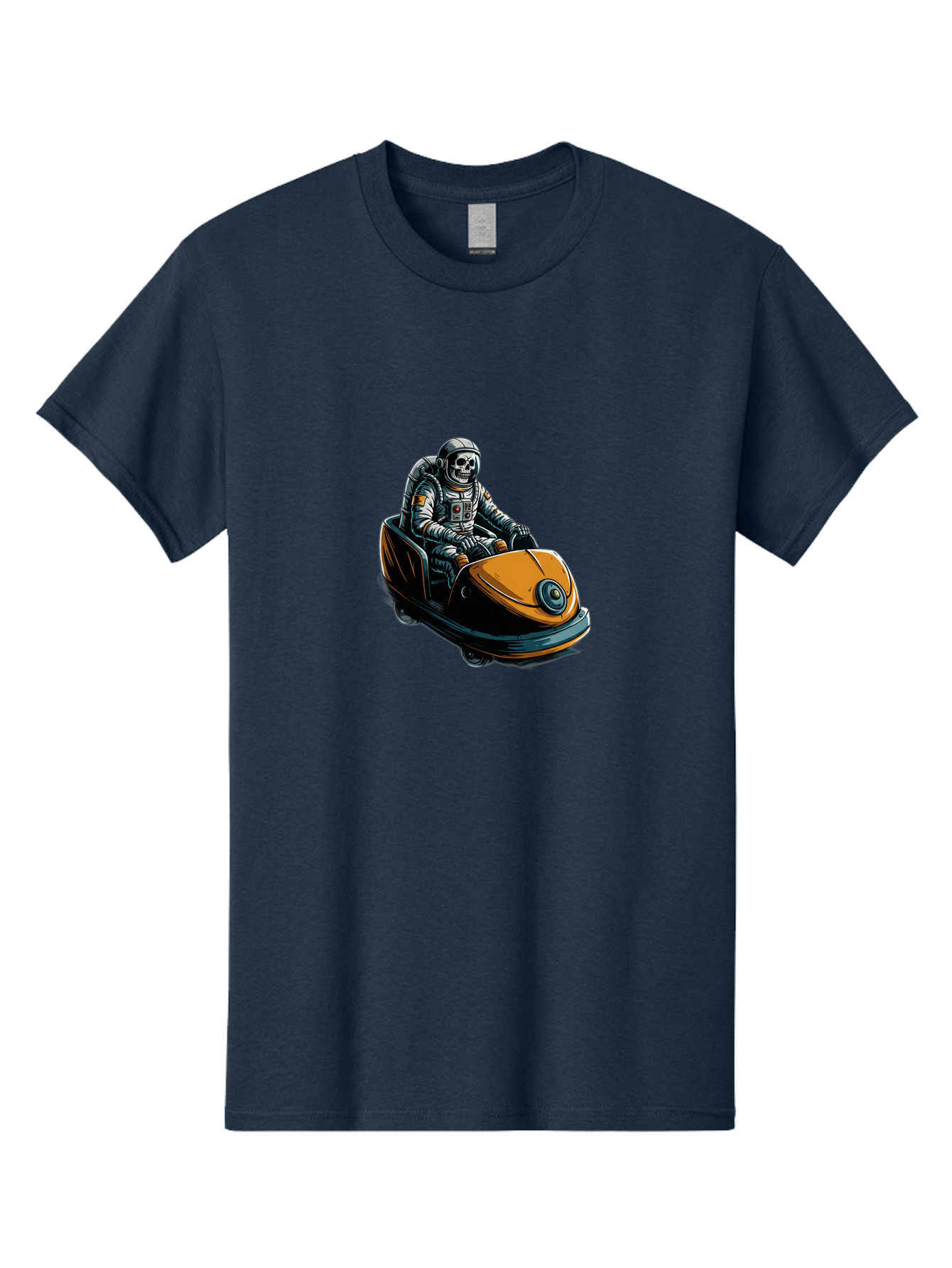Skeleton-Astronaut-On-Go-Kart Men'S Graphic Tee, 100% Cotton, Comfortable Casual Summer Wear, Machine Washable, Vintage Camera, Old Camera, Antique Camera, Black Camera, Classic Photography, Photography Equipment, Nostalgic Device, Ban477