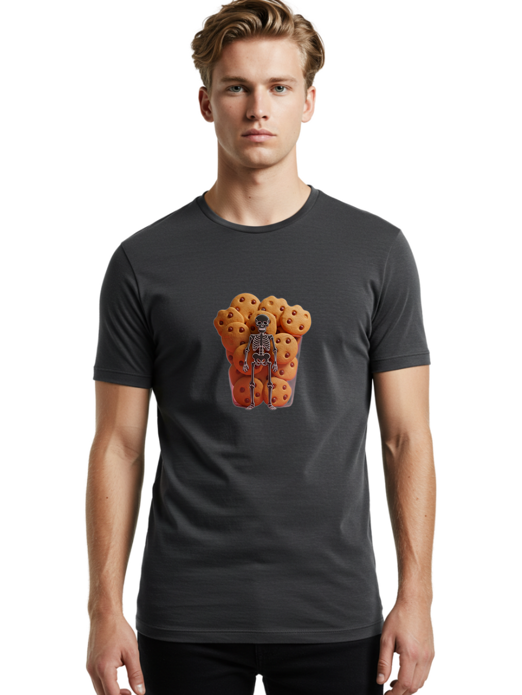 Skeleton-In-Cookies-Jar Men'S Graphic Tee, 100% Cotton, Comfortable Casual Summer Wear, Machine Washable, Vintage Camera, Old Camera, Antique Camera, Black Camera, Classic Photography, Photography Equipment, Nostalgic Device, Film Camera, Ban480