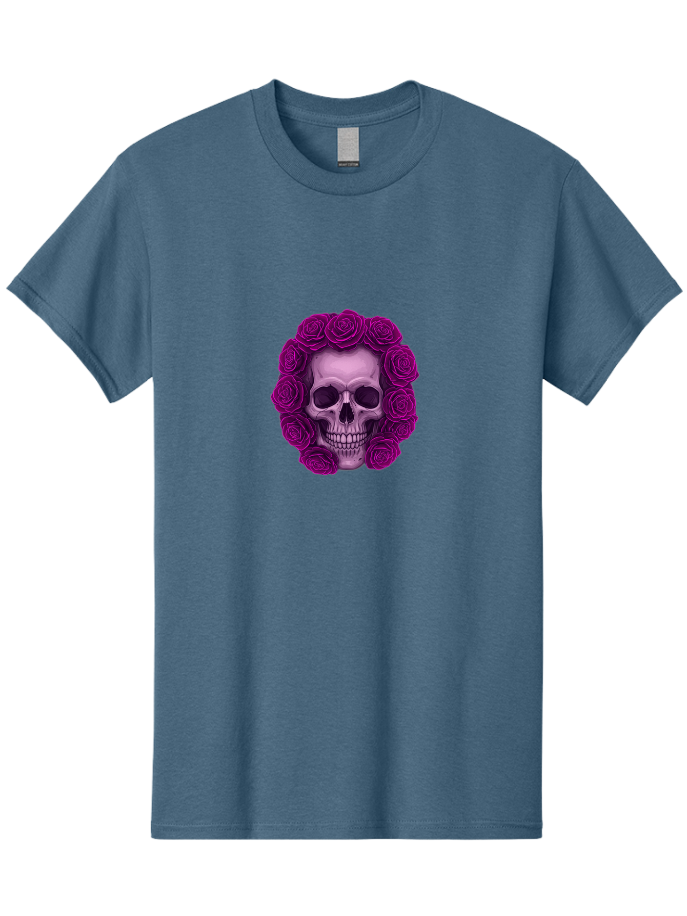Skull-With-Roses-2 Men'S Graphic Tee, 100% Cotton, Comfortable Casual Summer Wear, Machine Washable, Vintage Camera, Old Camera, Antique Camera, Black Camera, Classic Photography, Photography Equipment, Nostalgic Device, Film Camera, Ban491