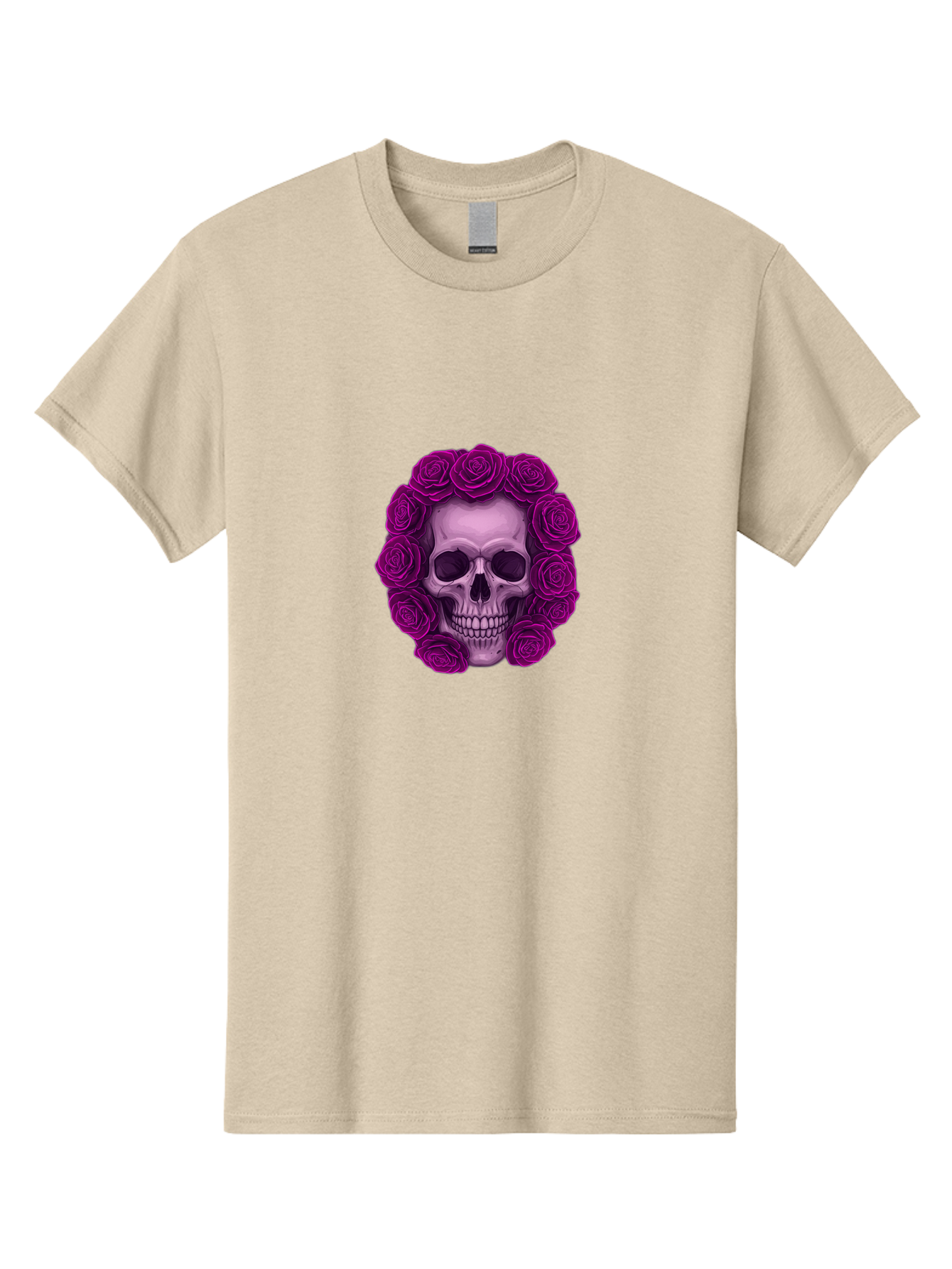 Skull-With-Roses-2 Men'S Graphic Tee, 100% Cotton, Comfortable Casual Summer Wear, Machine Washable, Vintage Camera, Old Camera, Antique Camera, Black Camera, Classic Photography, Photography Equipment, Nostalgic Device, Film Camera, Ban491