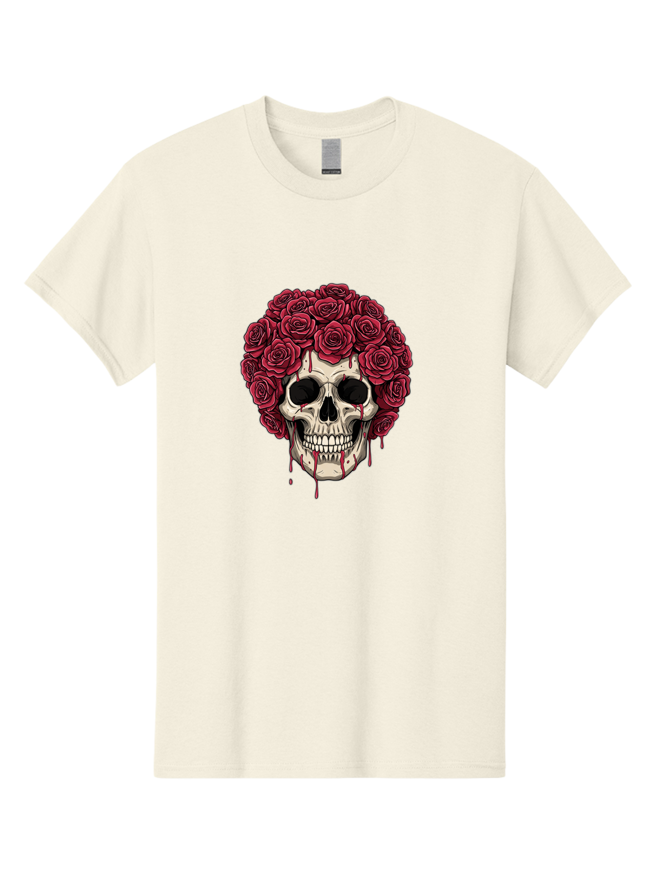Skull-With-Roses-3 Men'S Graphic Tee, 100% Cotton, Comfortable Casual Summer Wear, Machine Washable, Vintage Camera, Old Camera, Antique Camera, Black Camera, Classic Photography, Photography Equipment, Nostalgic Device, Film Camera, Ban492