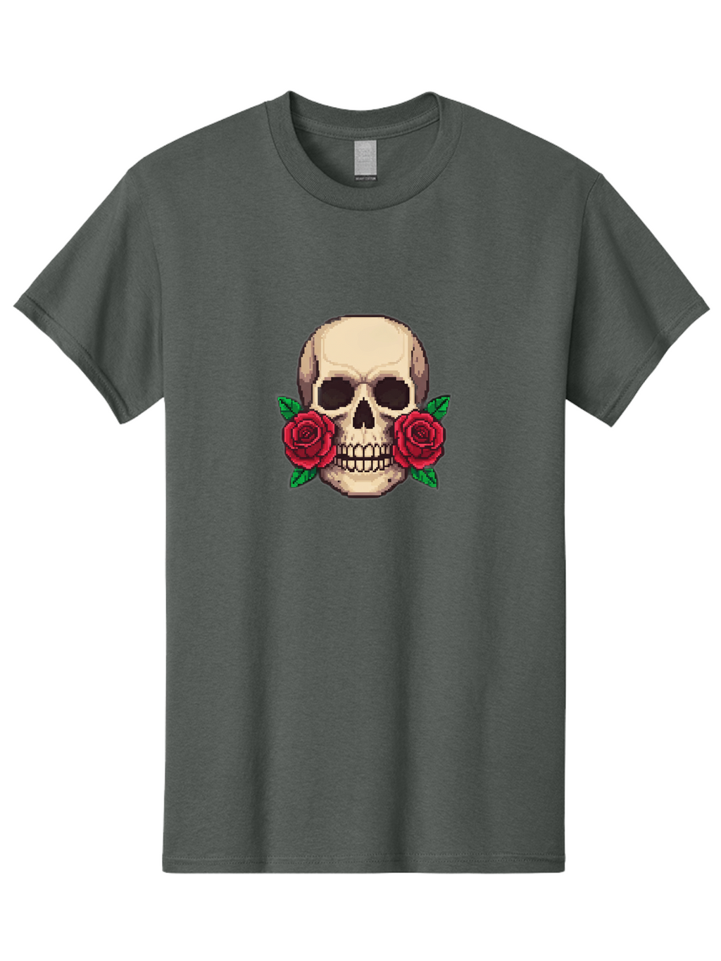 Skull-With-Roses-5 Men'S Graphic Tee, 100% Cotton, Comfortable Casual Summer Wear, Machine Washable, Vintage Camera, Old Camera, Antique Camera, Black Camera, Classic Photography, Photography Equipment, Nostalgic Device, Film Camera, Ban494