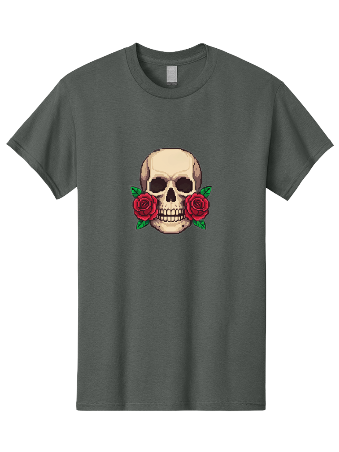Skull-With-Roses-5 Men'S Graphic Tee, 100% Cotton, Comfortable Casual Summer Wear, Machine Washable, Vintage Camera, Old Camera, Antique Camera, Black Camera, Classic Photography, Photography Equipment, Nostalgic Device, Film Camera, Ban494