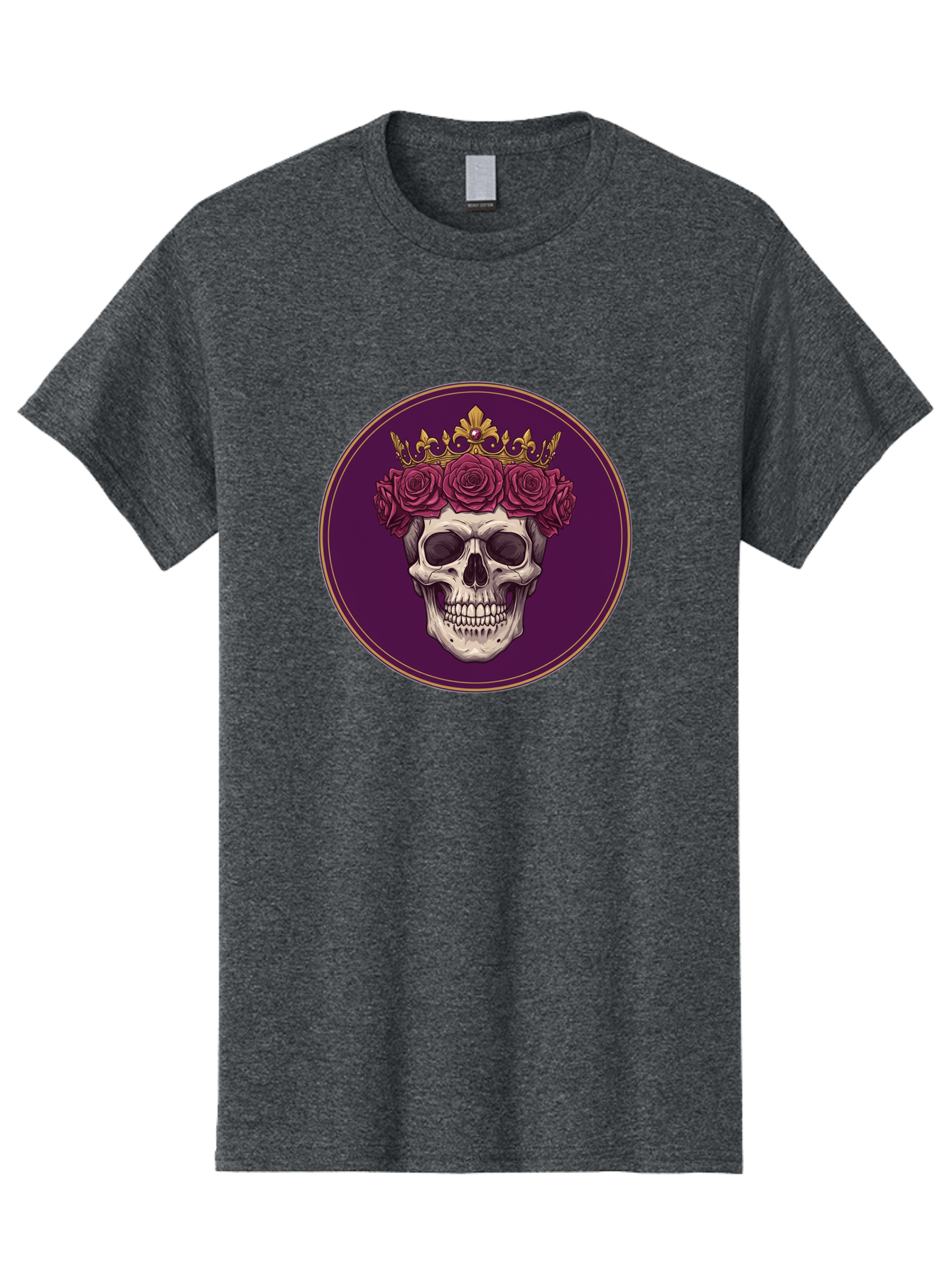 Skull-With-Roses-And-Crown Men'S Graphic Tee, 100% Cotton, Comfortable Casual Summer Wear, Machine Washable, Vintage Camera, Old Camera, Antique Camera, Black Camera, Classic Photography, Photography Equipment, Nostalgic Device, Film Camera, Ban495