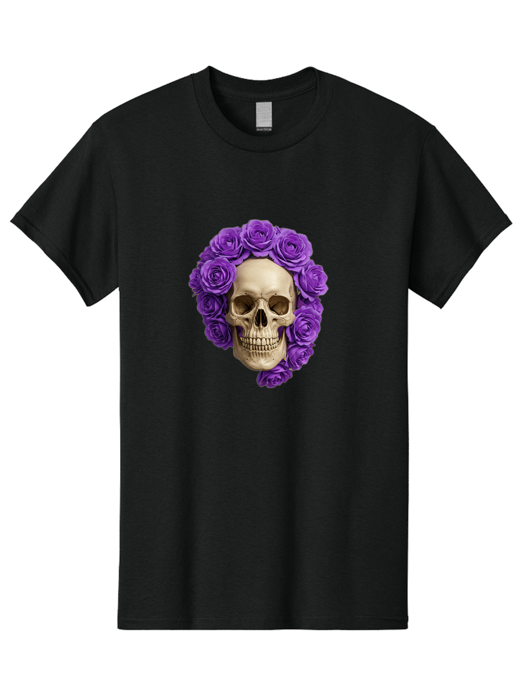 Skull-With-Roses Men'S Graphic Tee, 100% Cotton, Comfortable Casual Summer Wear, Machine Washable, Vintage Camera, Old Camera, Antique Camera, Black Camera, Classic Photography, Photography Equipment, Nostalgic Device, Film Camera, Camera Art Ban496