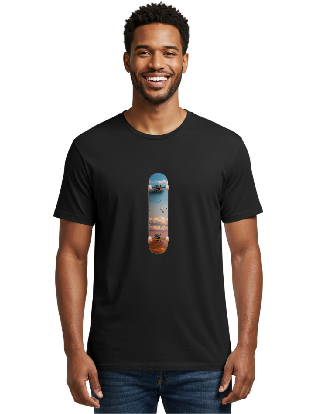 Sky-Skateboard Men'S Graphic Tee, 100% Cotton, Comfortable Casual Summer Wear, Machine Washable, Vintage Camera, Old Camera, Antique Camera, Black Camera, Classic Photography, Photography Equipment, Nostalgic Device, Film Camera, Camera Art Ban497