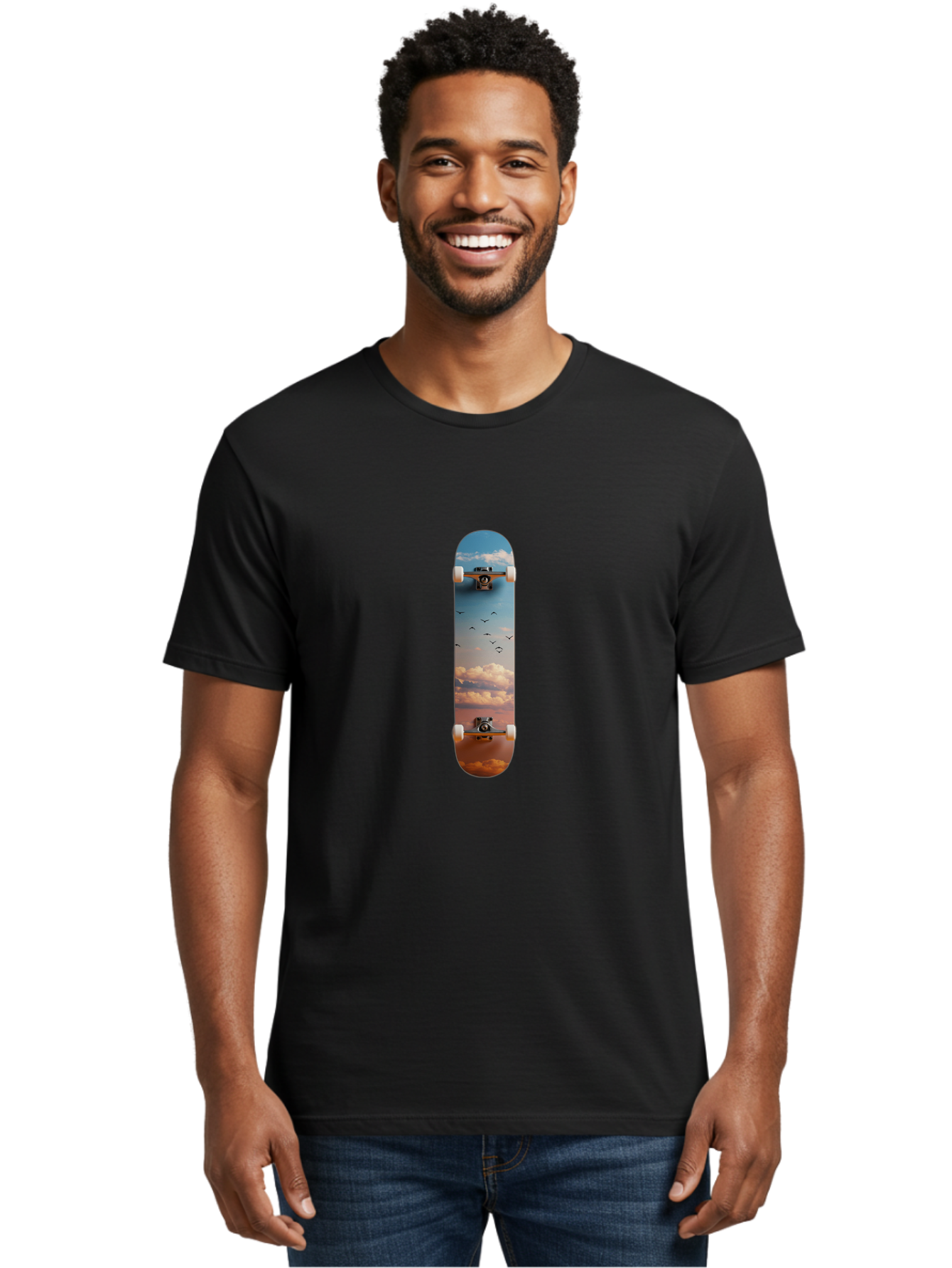 Sky-Skateboard Men'S Graphic Tee, 100% Cotton, Comfortable Casual Summer Wear, Machine Washable, Vintage Camera, Old Camera, Antique Camera, Black Camera, Classic Photography, Photography Equipment, Nostalgic Device, Film Camera, Camera Art Ban497