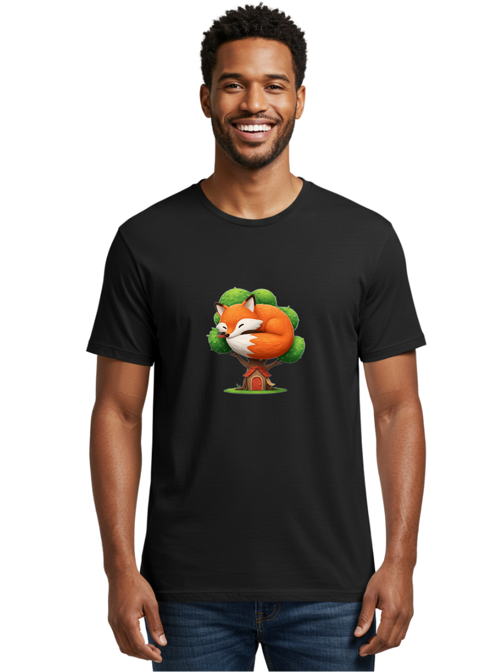 Sleeping-Fox-Treehouse Men'S Graphic Tee, 100% Cotton, Comfortable Casual Summer Wear, Machine Washable, Vintage Camera, Old Camera, Antique Camera, Black Camera, Classic Photography, Photography Equipment, Nostalgic Device, Film Camera, Ban501