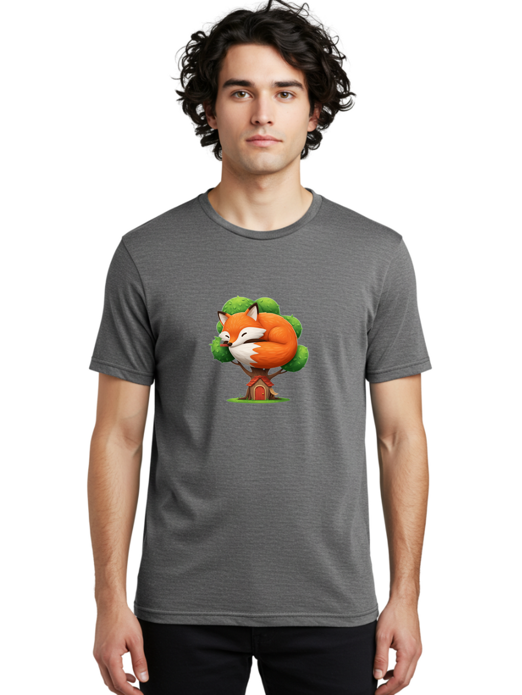 Sleeping-Fox-Treehouse Men'S Graphic Tee, 100% Cotton, Comfortable Casual Summer Wear, Machine Washable, Vintage Camera, Old Camera, Antique Camera, Black Camera, Classic Photography, Photography Equipment, Nostalgic Device, Film Camera, Ban501