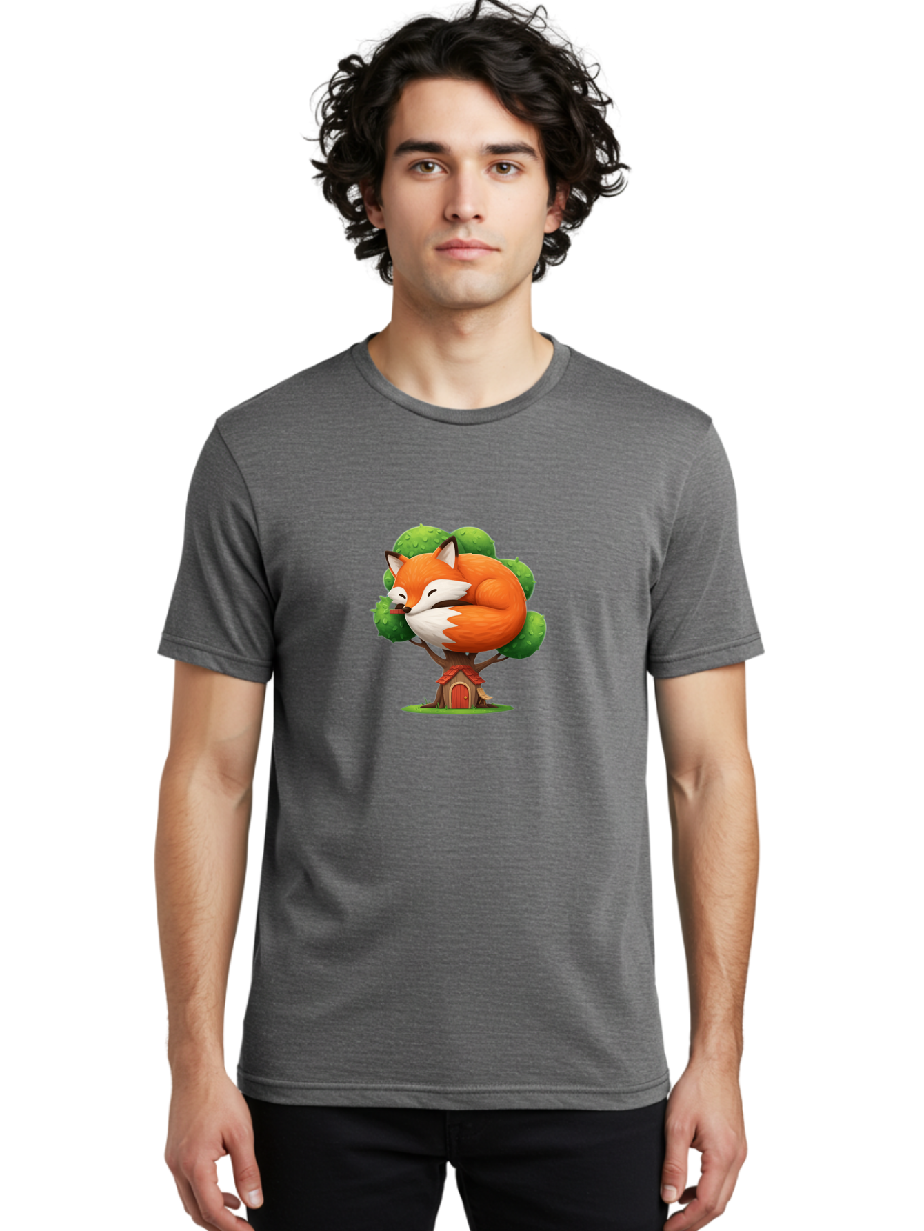 Sleeping-Fox-Treehouse Men'S Graphic Tee, 100% Cotton, Comfortable Casual Summer Wear, Machine Washable, Vintage Camera, Old Camera, Antique Camera, Black Camera, Classic Photography, Photography Equipment, Nostalgic Device, Film Camera, Ban501