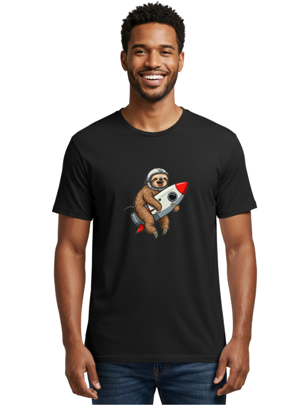 Sloth-Astronaut Men'S Graphic Tee, 100% Cotton, Comfortable Casual Summer Wear, Machine Washable, Vintage Camera, Old Camera, Antique Camera, Black Camera, Classic Photography, Photography Equipment, Nostalgic Device, Film Camera, Camera Art Ban508
