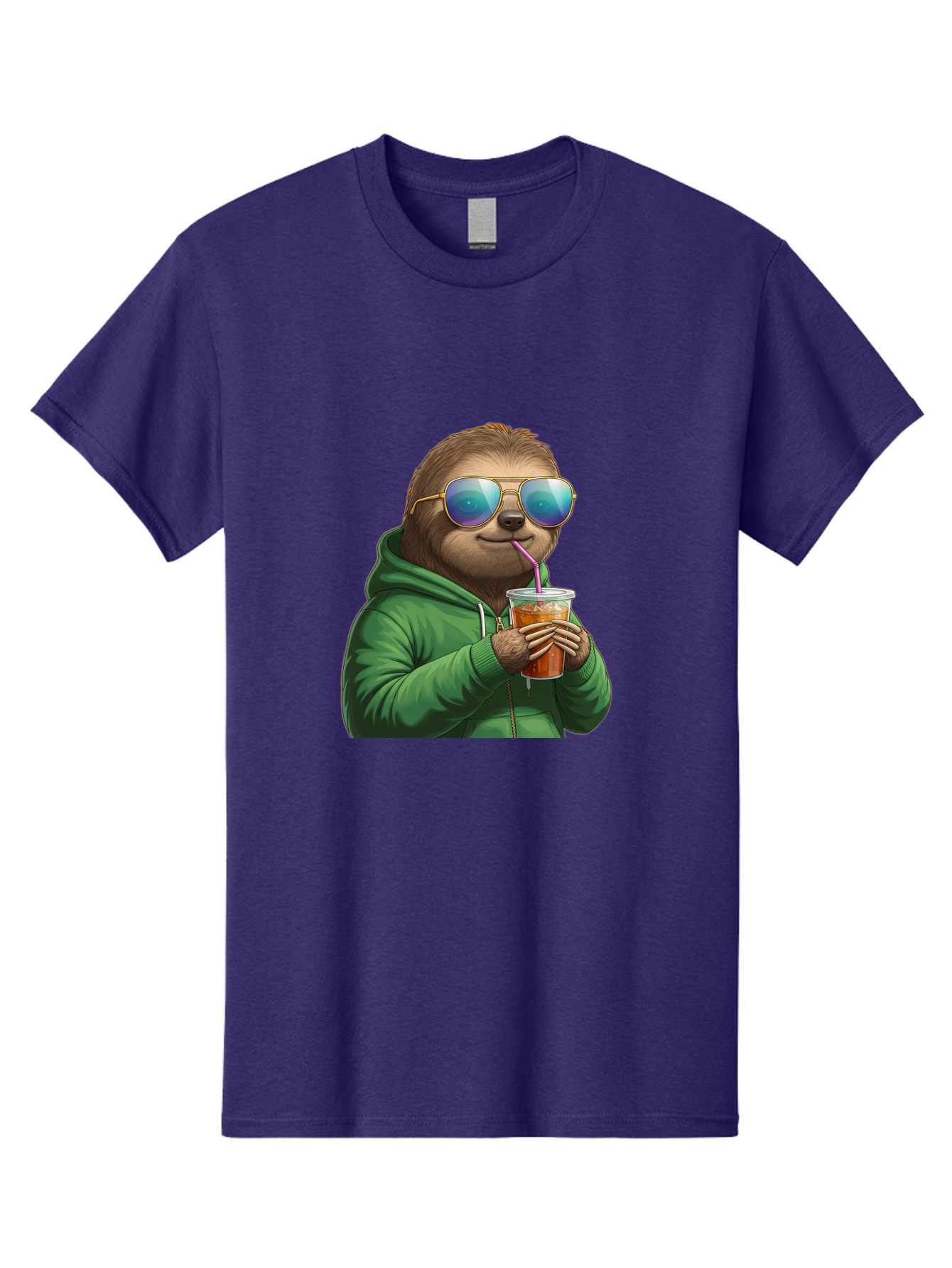 Sloth-Drinking-Iced-Tea Men'S Graphic Tee, 100% Cotton, Comfortable Casual Summer Wear, Machine Washable, Vintage Camera, Old Camera, Antique Camera, Black Camera, Classic Photography, Photography Equipment, Nostalgic Device, Film Camera, Ban509