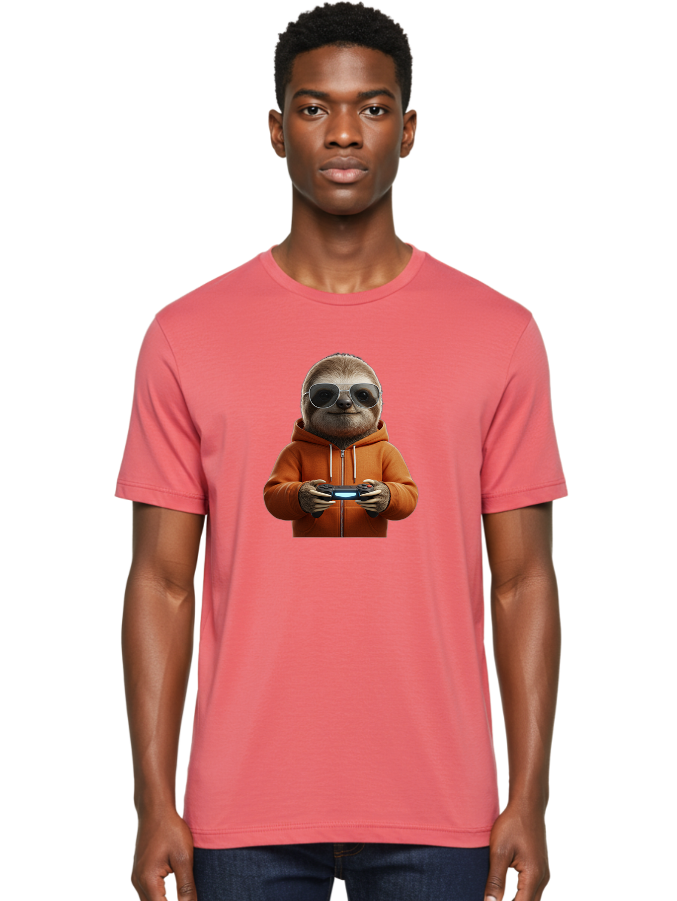 Sloth-Gamer Men'S Graphic Tee, 100% Cotton, Comfortable Casual Summer Wear, Machine Washable, Vintage Camera, Old Camera, Antique Camera, Black Camera, Classic Photography, Photography Equipment, Nostalgic Device, Film Camera, Camera Art Ban510