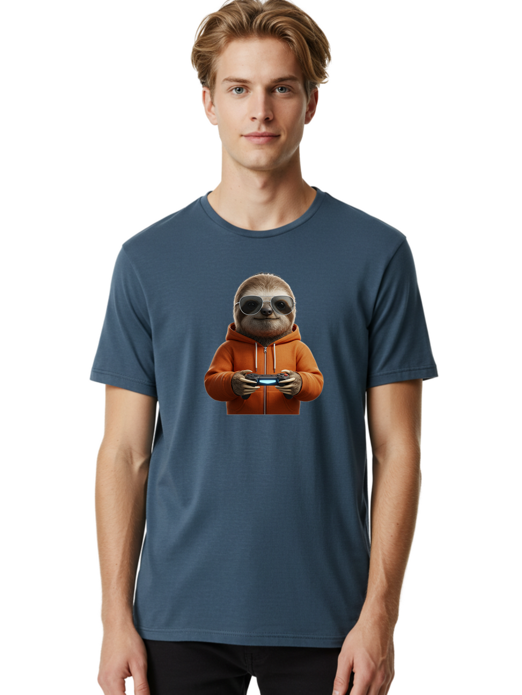 Sloth-Gamer Men'S Graphic Tee, 100% Cotton, Comfortable Casual Summer Wear, Machine Washable, Vintage Camera, Old Camera, Antique Camera, Black Camera, Classic Photography, Photography Equipment, Nostalgic Device, Film Camera, Camera Art Ban510