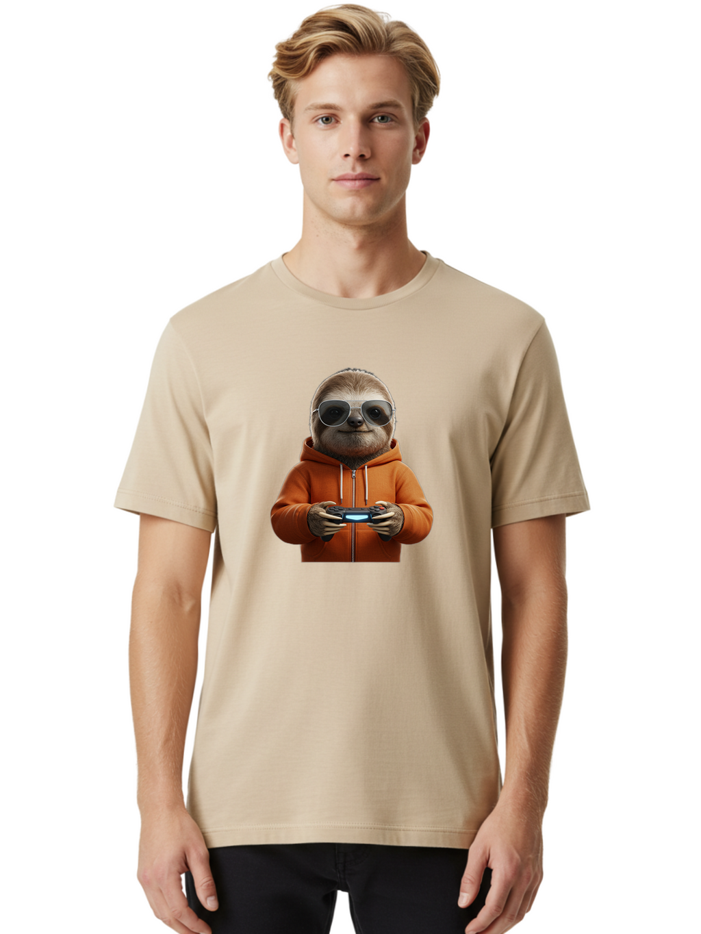 Sloth-Gamer Men'S Graphic Tee, 100% Cotton, Comfortable Casual Summer Wear, Machine Washable, Vintage Camera, Old Camera, Antique Camera, Black Camera, Classic Photography, Photography Equipment, Nostalgic Device, Film Camera, Camera Art Ban510