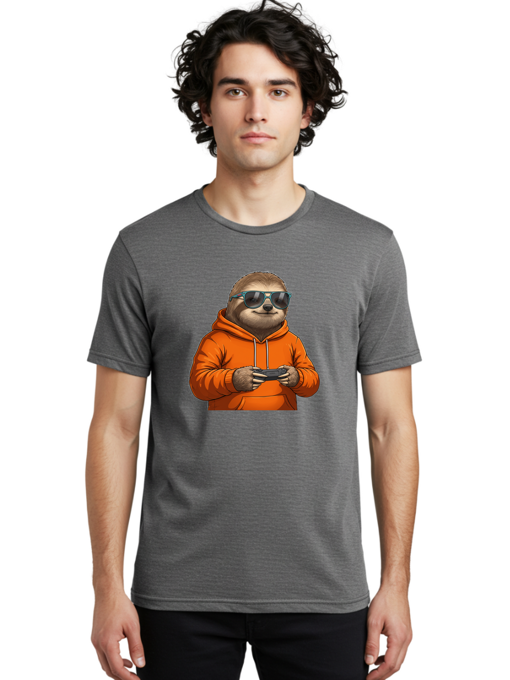 Sloth-Gaming Men'S Graphic Tee, 100% Cotton, Comfortable Casual Summer Wear, Machine Washable, Vintage Camera, Old Camera, Antique Camera, Black Camera, Classic Photography, Photography Equipment, Nostalgic Device, Film Camera, Camera Art Ban511