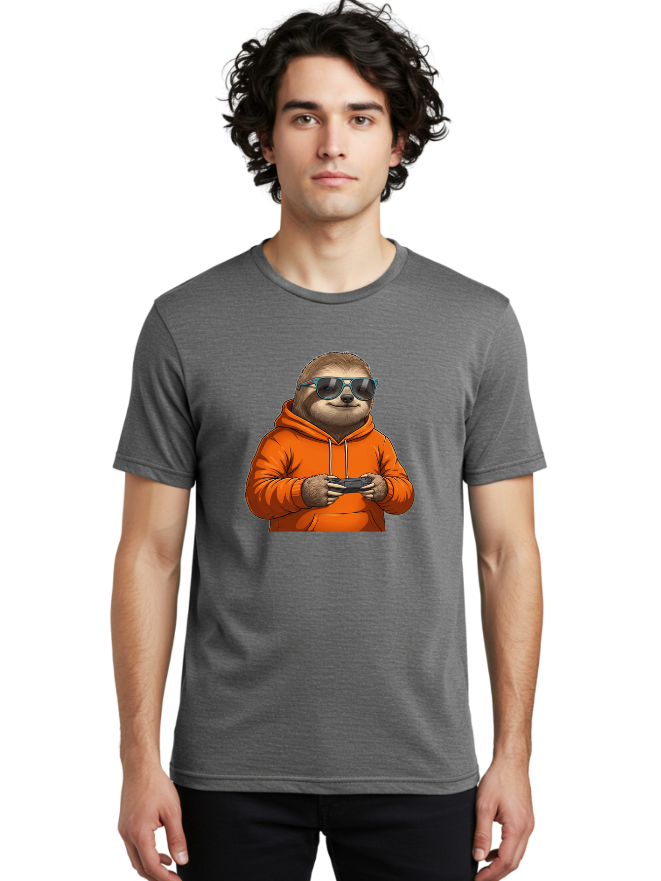 Sloth-Gaming Men'S Graphic Tee, 100% Cotton, Comfortable Casual Summer Wear, Machine Washable, Vintage Camera, Old Camera, Antique Camera, Black Camera, Classic Photography, Photography Equipment, Nostalgic Device, Film Camera, Camera Art Ban511