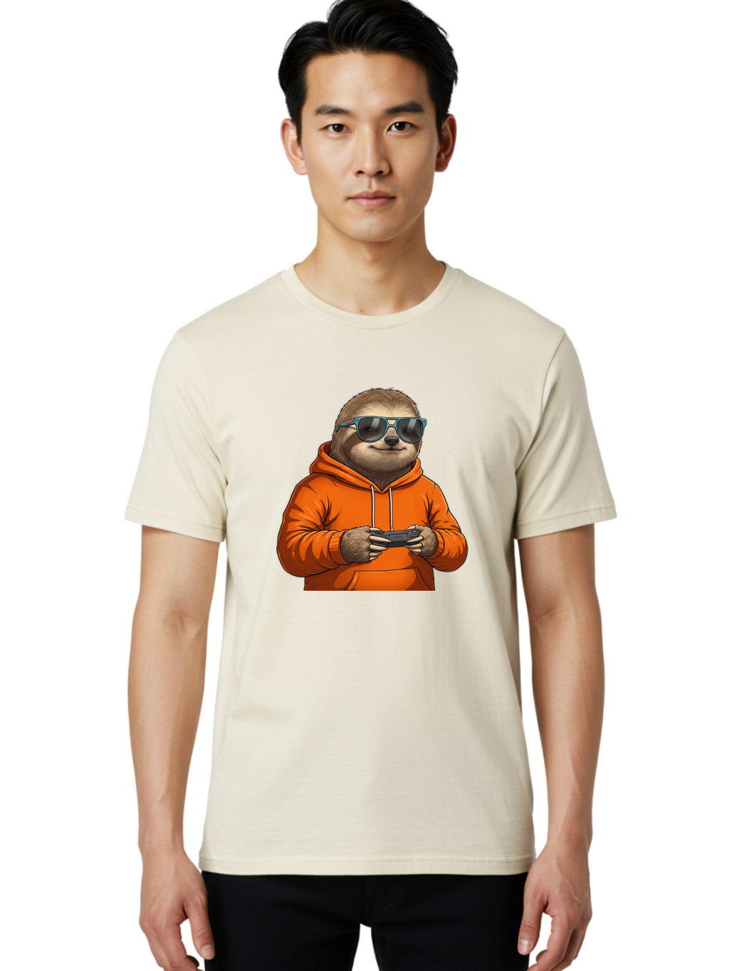 Sloth-Gaming Men'S Graphic Tee, 100% Cotton, Comfortable Casual Summer Wear, Machine Washable, Vintage Camera, Old Camera, Antique Camera, Black Camera, Classic Photography, Photography Equipment, Nostalgic Device, Film Camera, Camera Art Ban511