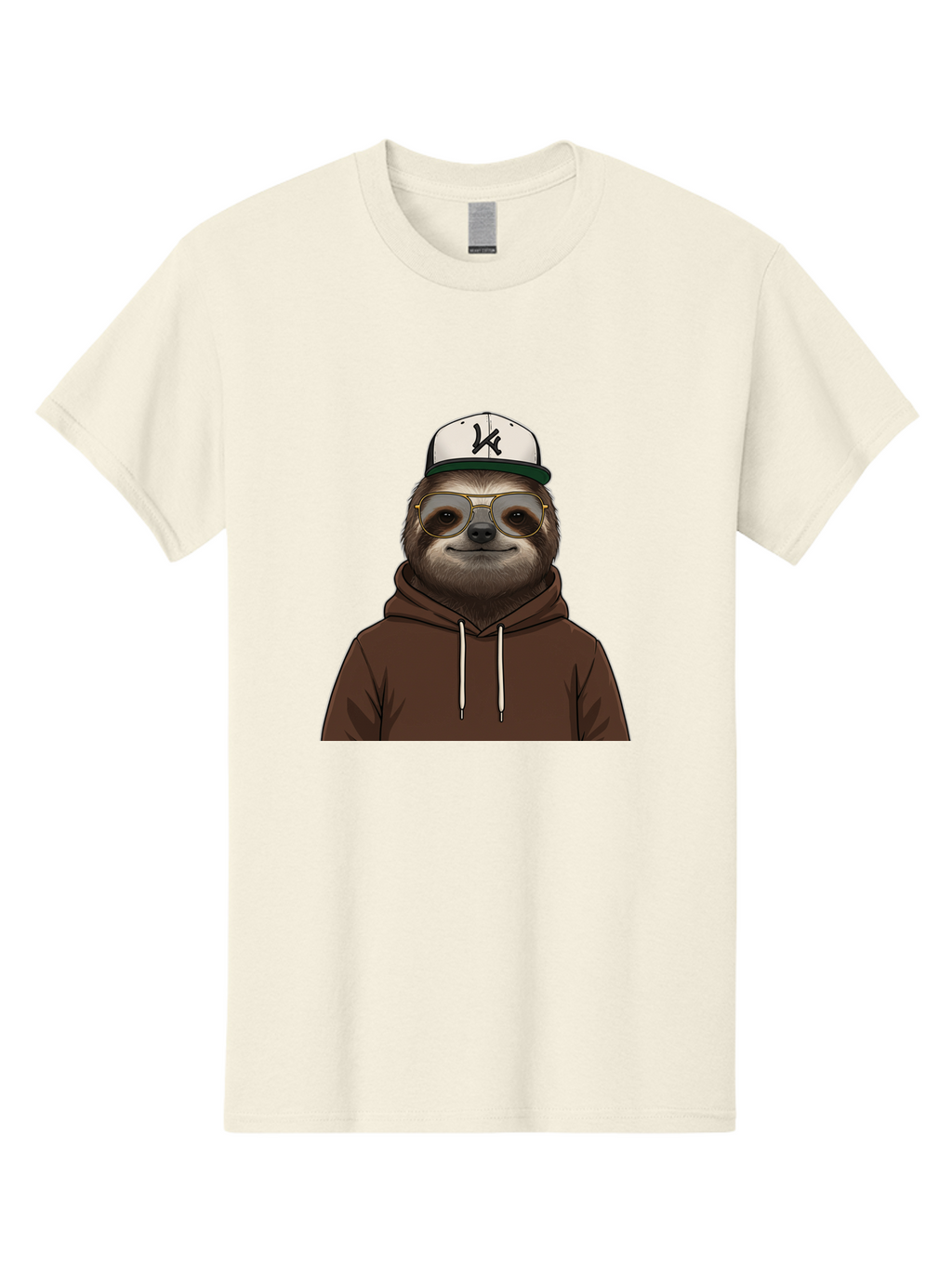 Sloth-In-Baseball-Cap Men'S Graphic Tee, 100% Cotton, Comfortable Casual Summer Wear, Machine Washable, Vintage Camera, Old Camera, Antique Camera, Black Camera, Classic Photography, Photography Equipment, Nostalgic Device, Film Camera, Ban512