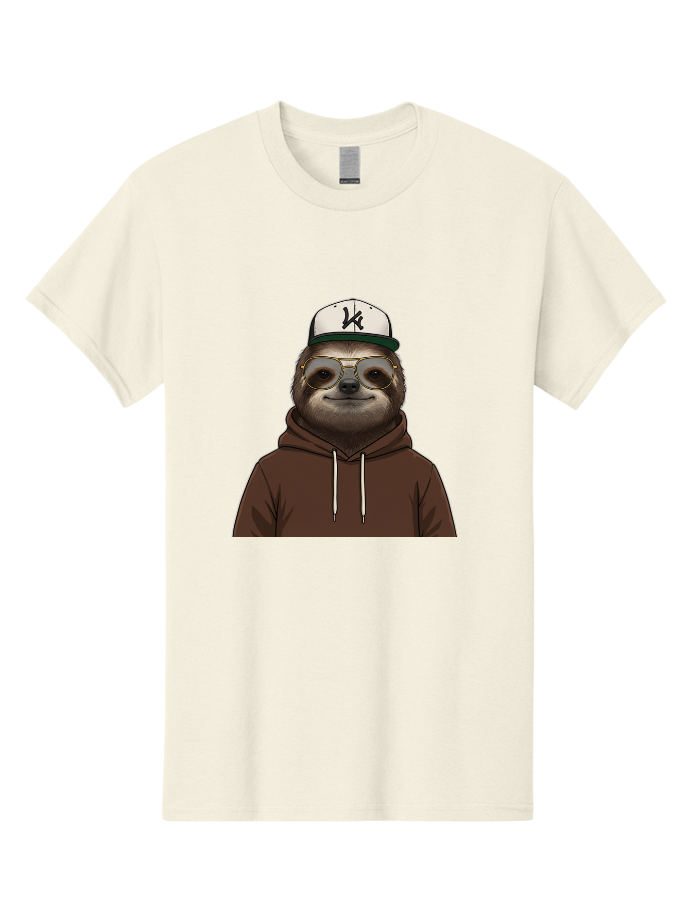 Sloth-In-Baseball-Cap Men'S Graphic Tee, 100% Cotton, Comfortable Casual Summer Wear, Machine Washable, Vintage Camera, Old Camera, Antique Camera, Black Camera, Classic Photography, Photography Equipment, Nostalgic Device, Film Camera, Ban512