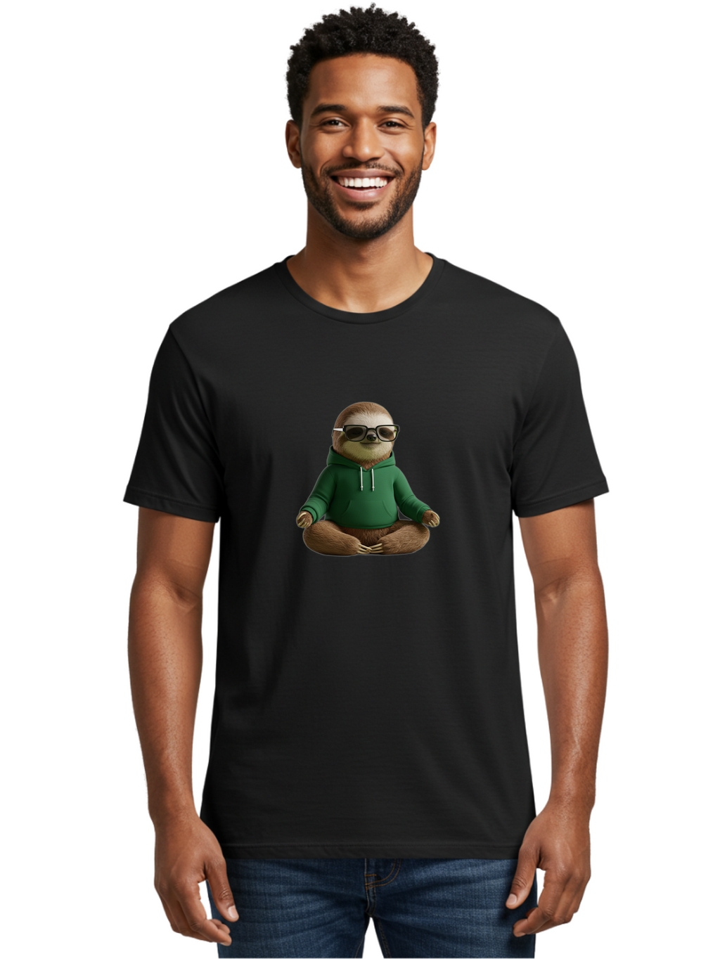 Sloth-In-Sunglasses Men'S Graphic Tee, 100% Cotton, Comfortable Casual Summer Wear, Machine Washable, Vintage Camera, Old Camera, Antique Camera, Black Camera, Classic Photography, Photography Equipment, Nostalgic Device, Film Camera, Ban515