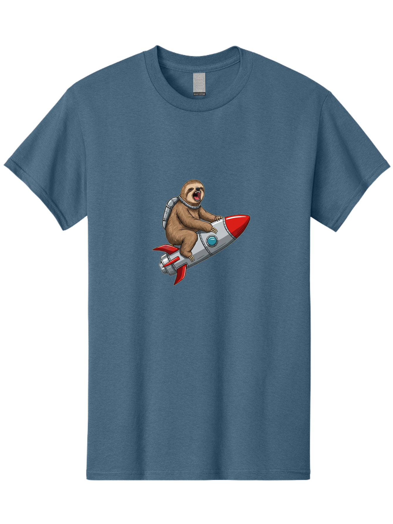 Sloth-On-Rocket-1 Men'S Graphic Tee, 100% Cotton, Comfortable Casual Summer Wear, Machine Washable, Vintage Camera, Old Camera, Antique Camera, Black Camera, Classic Photography, Photography Equipment, Nostalgic Device, Film Camera, Camera Art Ban516