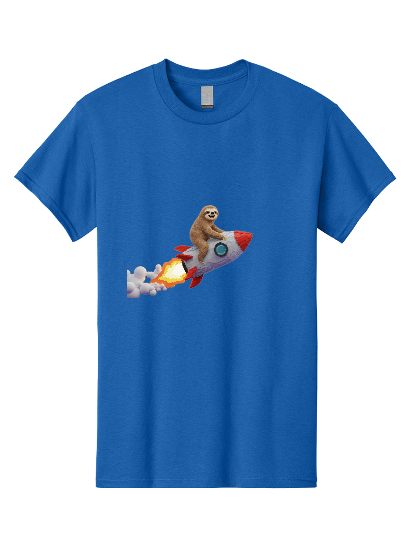 Sloth-On-Rocket-2 Men'S Graphic Tee, 100% Cotton, Comfortable Casual Summer Wear, Machine Washable, Vintage Camera, Old Camera, Antique Camera, Black Camera, Classic Photography, Photography Equipment, Nostalgic Device, Film Camera, Camera Art Ban517