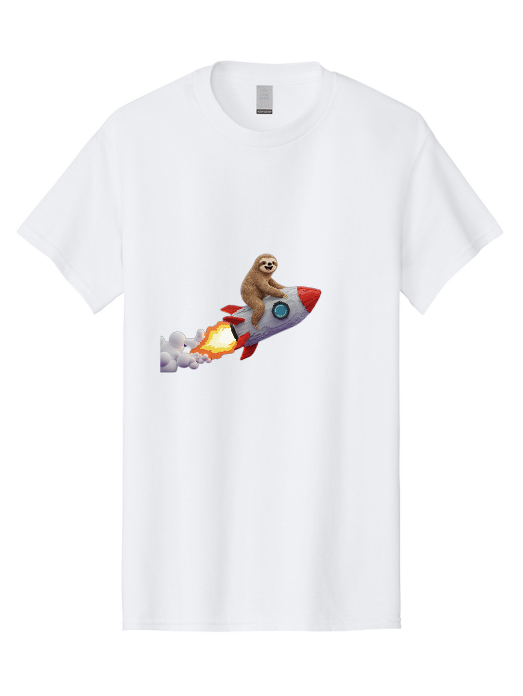 Sloth-On-Rocket-2 Men'S Graphic Tee, 100% Cotton, Comfortable Casual Summer Wear, Machine Washable, Vintage Camera, Old Camera, Antique Camera, Black Camera, Classic Photography, Photography Equipment, Nostalgic Device, Film Camera, Camera Art Ban517