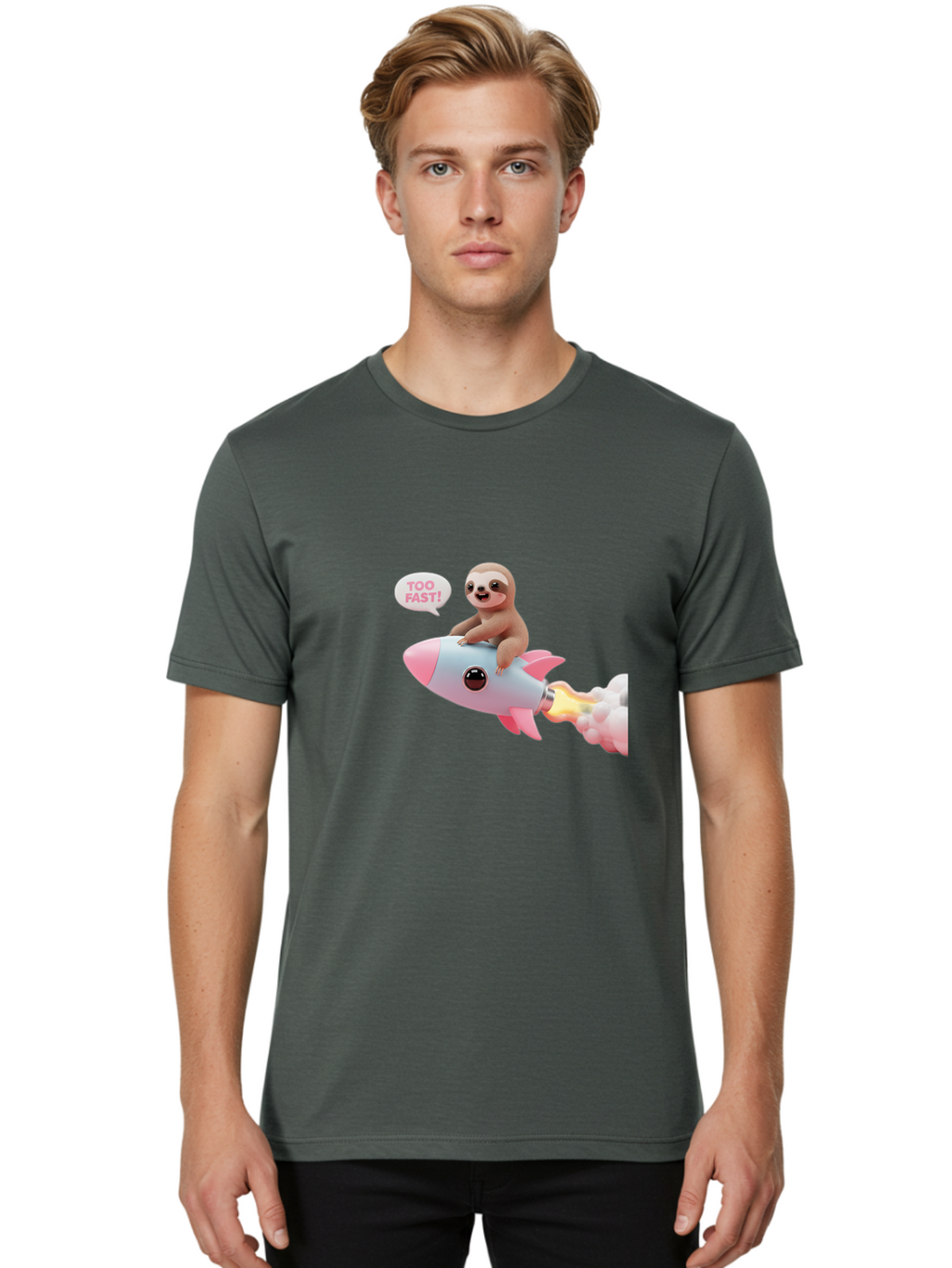 Sloth-Riding-Rocket Men'S Graphic Tee, 100% Cotton, Comfortable Casual Summer Wear, Machine Washable, Vintage Camera, Old Camera, Antique Camera, Black Camera, Classic Photography, Photography Equipment, Nostalgic Device, Film Camera, Ban521