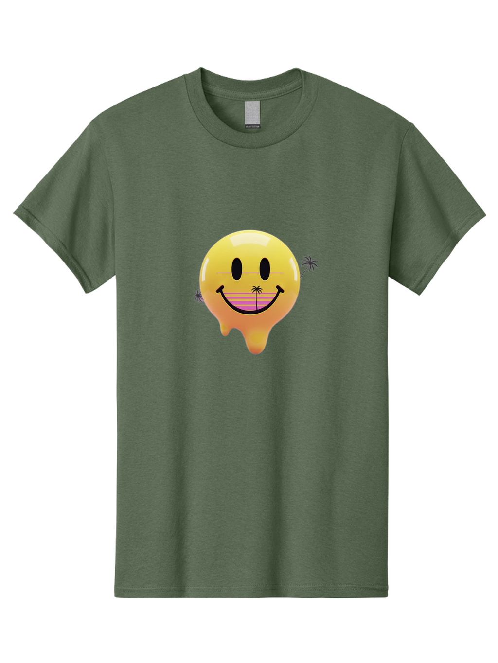 Smiley-Face-1 Men'S Graphic Tee, 100% Cotton, Comfortable Casual Summer Wear, Machine Washable, Vintage Camera, Old Camera, Antique Camera, Black Camera, Classic Photography, Photography Equipment, Nostalgic Device, Film Camera, Camera Art Ban525
