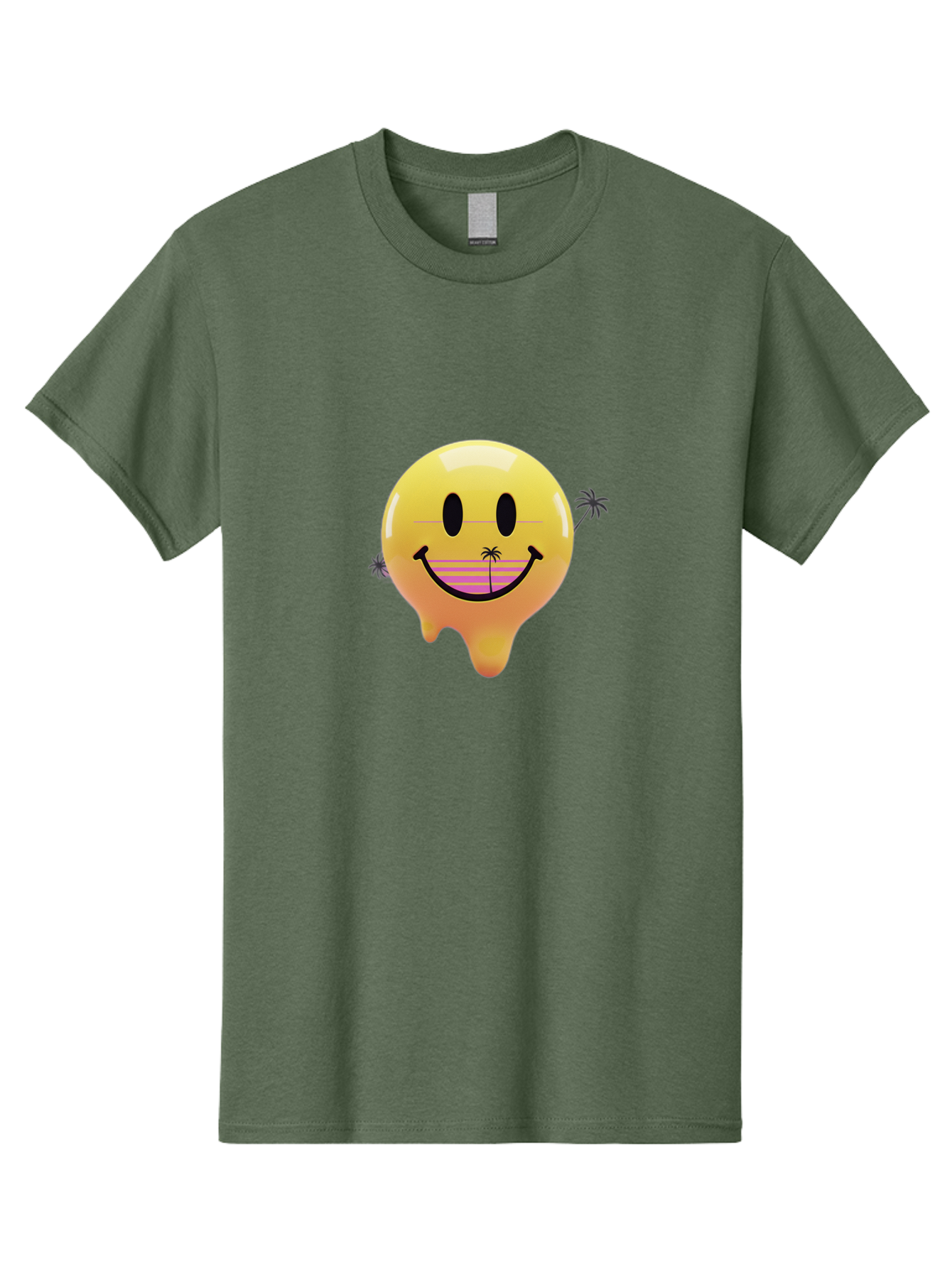 Smiley-Face-1 Men'S Graphic Tee, 100% Cotton, Comfortable Casual Summer Wear, Machine Washable, Vintage Camera, Old Camera, Antique Camera, Black Camera, Classic Photography, Photography Equipment, Nostalgic Device, Film Camera, Camera Art Ban525