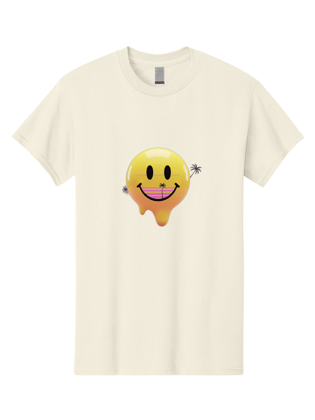 Smiley-Face-1 Men'S Graphic Tee, 100% Cotton, Comfortable Casual Summer Wear, Machine Washable, Vintage Camera, Old Camera, Antique Camera, Black Camera, Classic Photography, Photography Equipment, Nostalgic Device, Film Camera, Camera Art Ban525