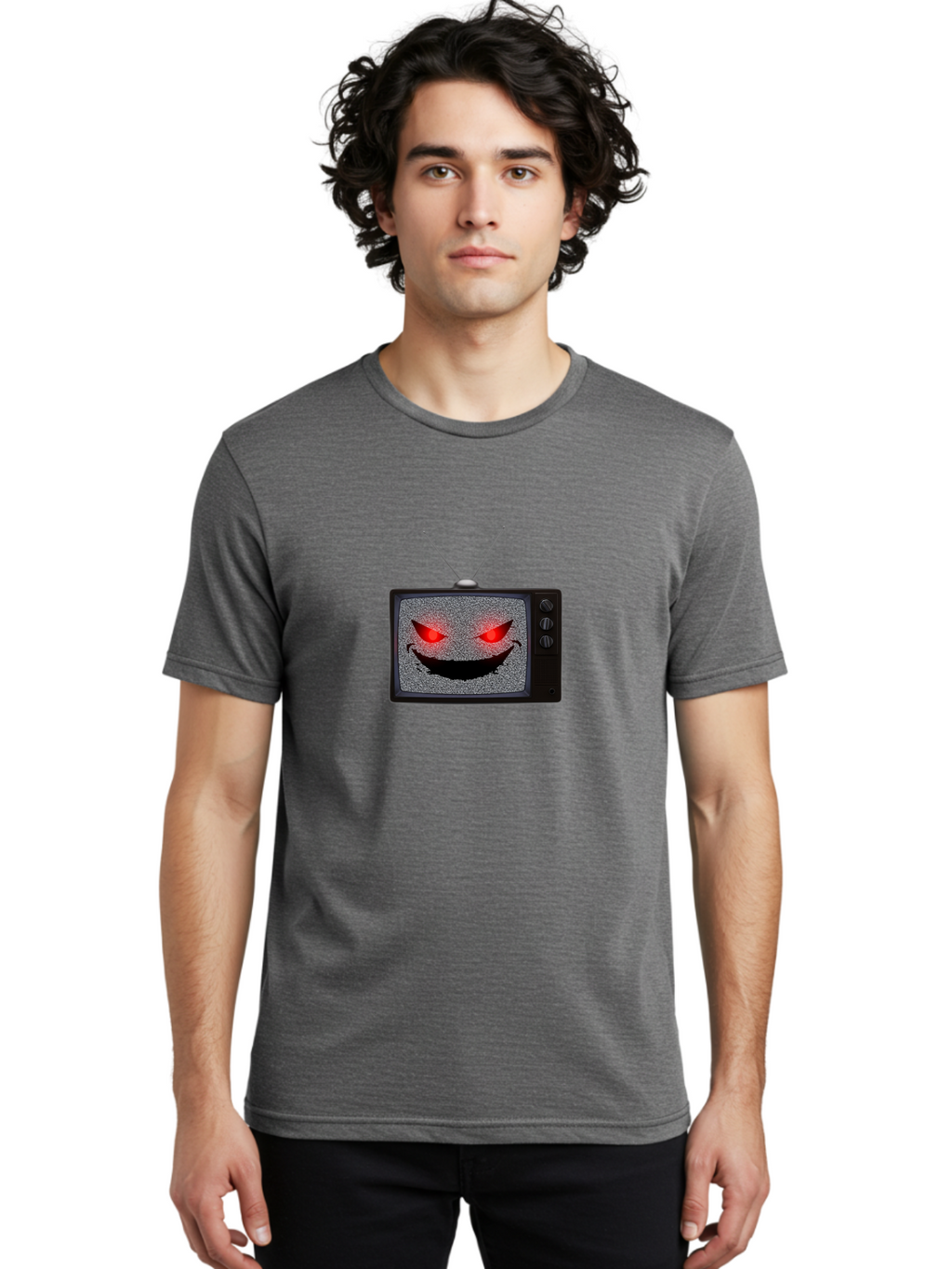 Smiley-Face-Tv Men'S Graphic Tee, 100% Cotton, Comfortable Casual Summer Wear, Machine Washable, Vintage Camera, Old Camera, Antique Camera, Black Camera, Classic Photography, Photography Equipment, Nostalgic Device, Film Camera, Camera Art Ban526
