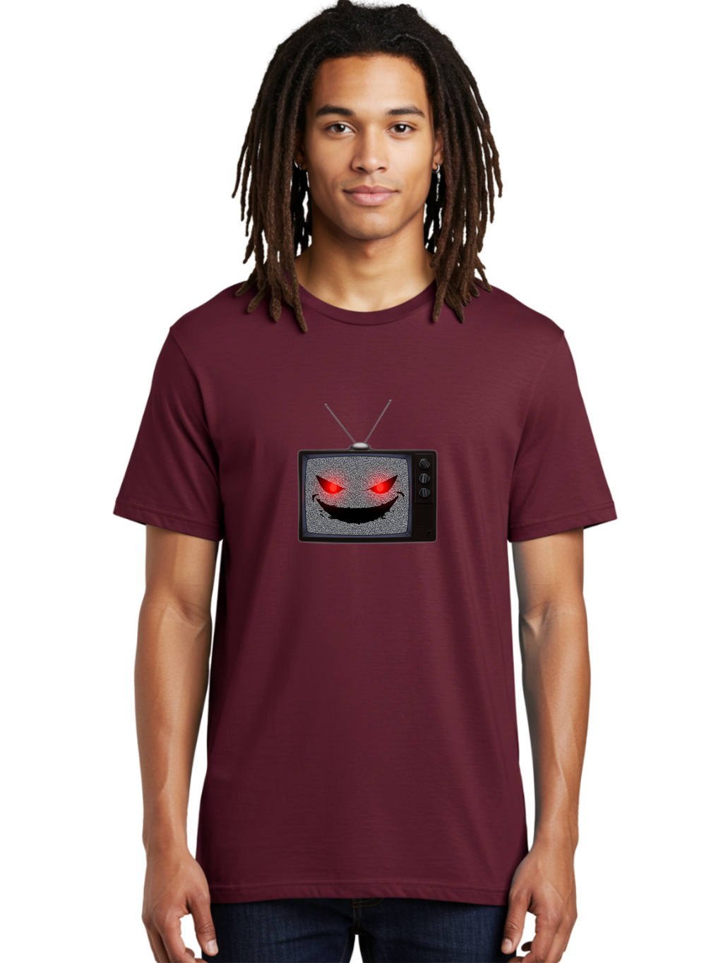 Smiley-Face-Tv Men'S Graphic Tee, 100% Cotton, Comfortable Casual Summer Wear, Machine Washable, Vintage Camera, Old Camera, Antique Camera, Black Camera, Classic Photography, Photography Equipment, Nostalgic Device, Film Camera, Camera Art Ban526