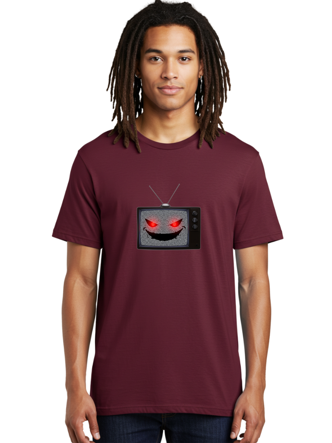 Smiley-Face-Tv Men'S Graphic Tee, 100% Cotton, Comfortable Casual Summer Wear, Machine Washable, Vintage Camera, Old Camera, Antique Camera, Black Camera, Classic Photography, Photography Equipment, Nostalgic Device, Film Camera, Camera Art Ban526