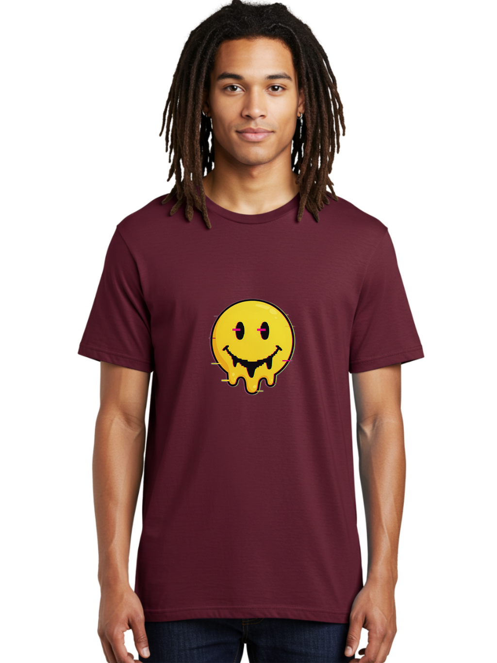 Smiley Men'S Graphic Tee, 100% Cotton, Comfortable Casual Summer Wear, Machine Washable, Vintage Camera, Old Camera, Antique Camera, Black Camera, Classic Photography, Photography Equipment, Nostalgic Device, Film Camera, Camera Art Ban529