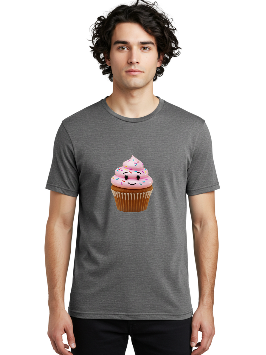 Smiling-Cupcake Men'S Graphic Tee, 100% Cotton, Comfortable Casual Summer Wear, Machine Washable, Vintage Camera, Old Camera, Antique Camera, Black Camera, Classic Photography, Photography Equipment, Nostalgic Device, Film Camera, Camera Art Ban534